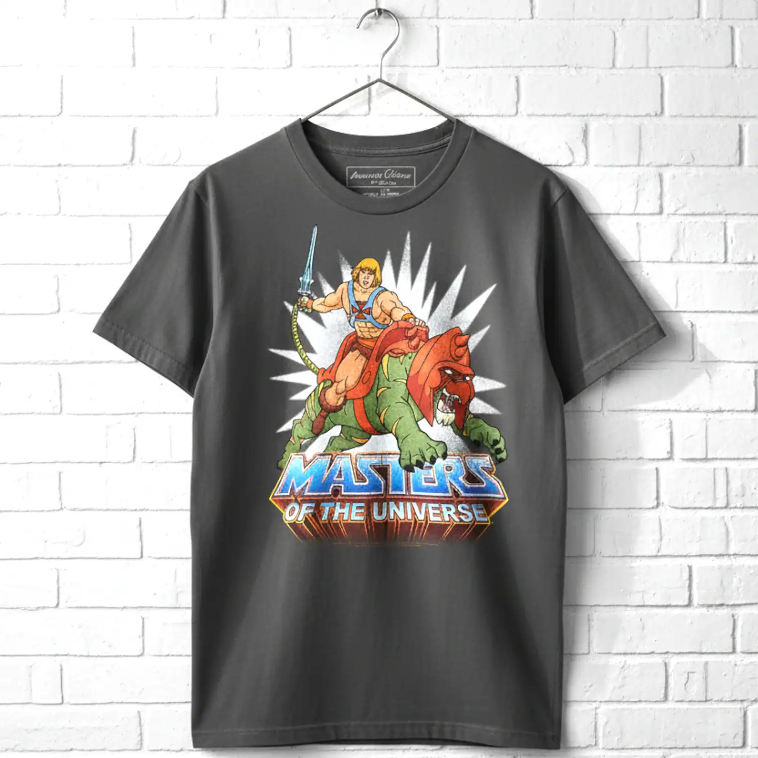 Masters of the Universe He-Man Riding Battle Cat Men&rsquo;s T Shirt Cringer Sword