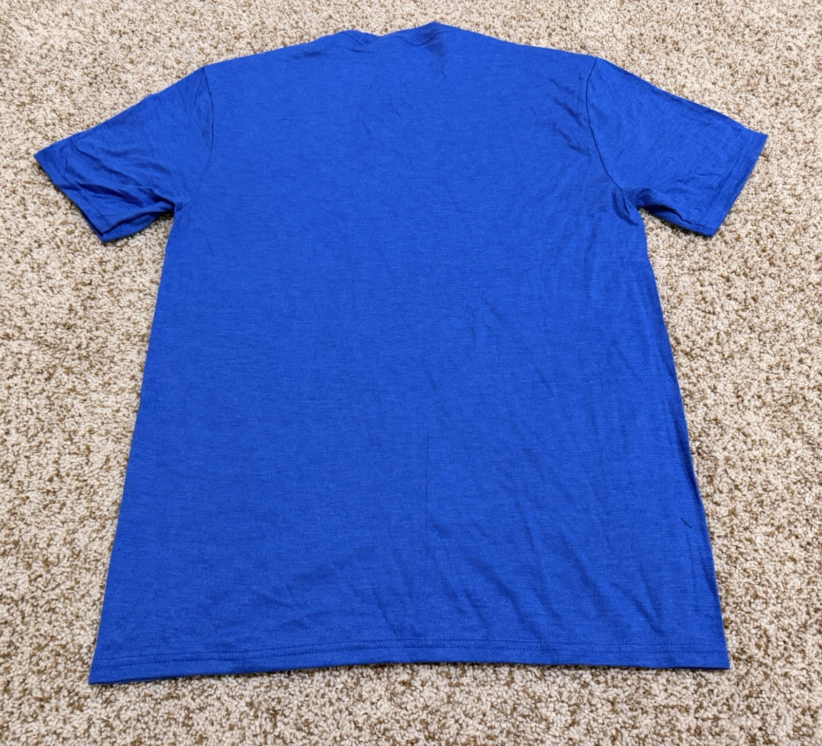 District Perfect Tri Adult Short Sleeve T-Shirt Blue Size M