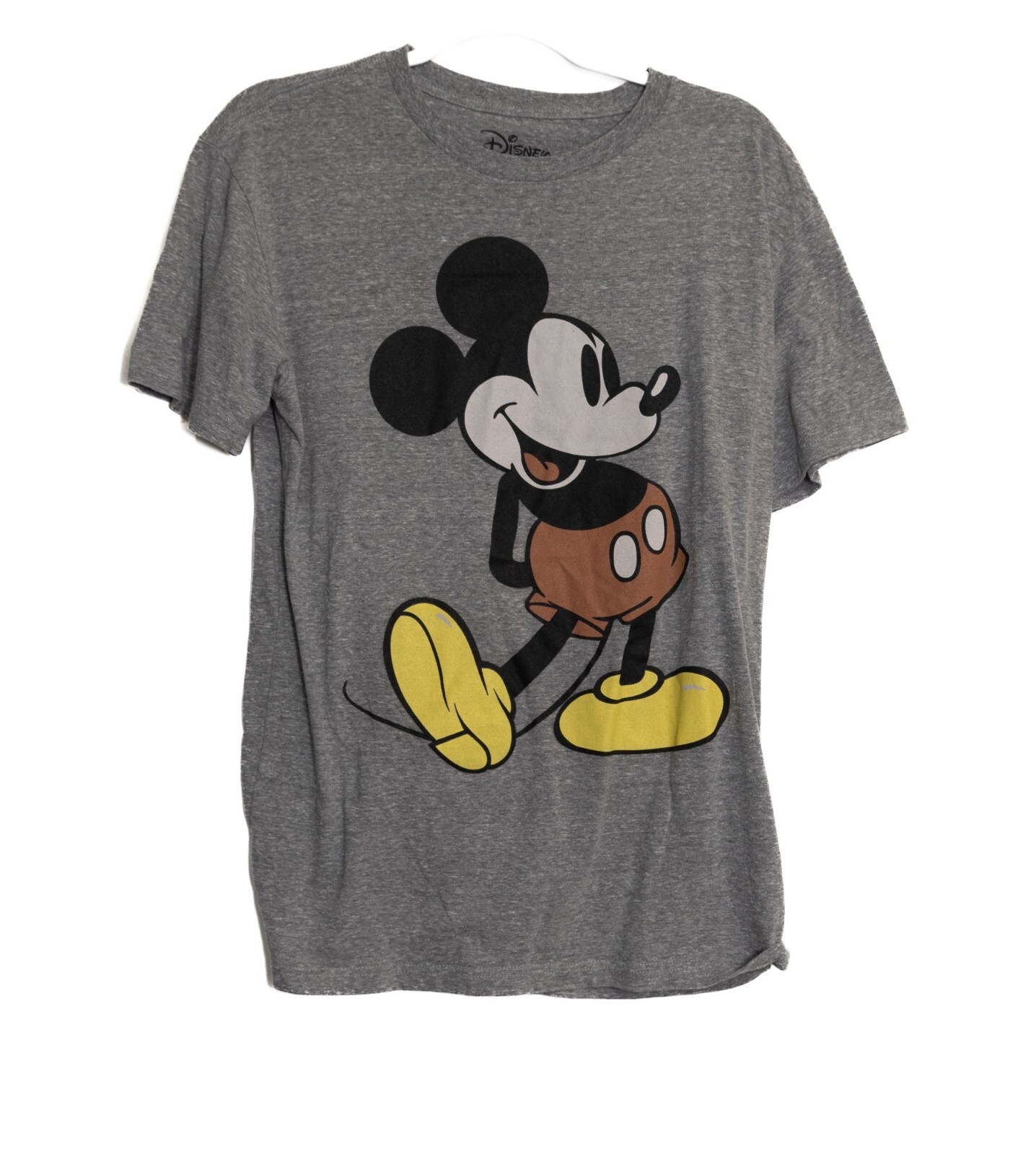 Vintage-Look Disney Mickey Mouse Size M Heather Gray T-Shirt