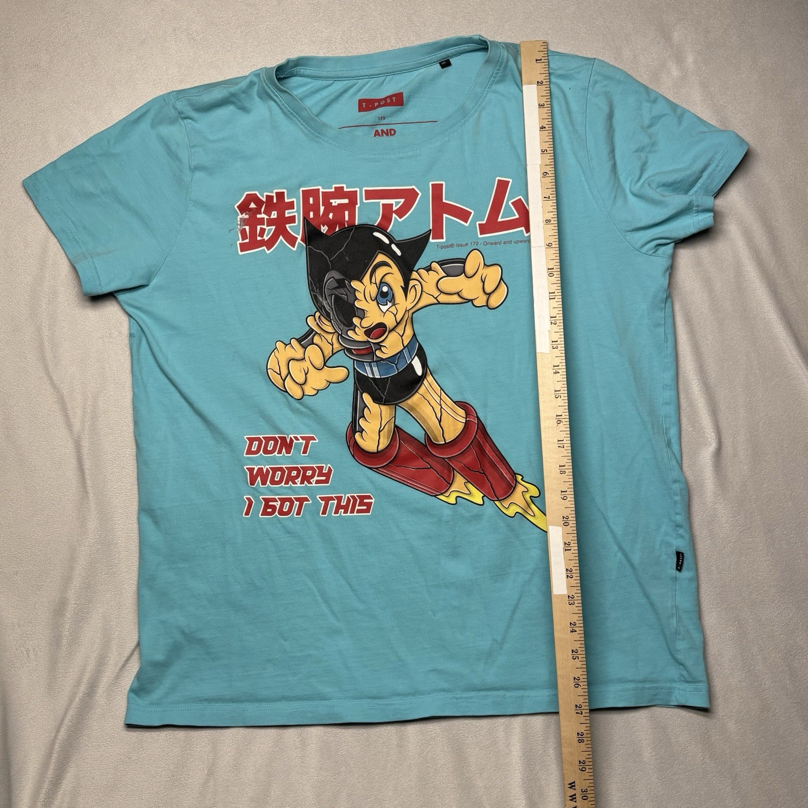 Astro Boy x T-Post Issue 172 Large Graphic T Shirt Sz XL Onward and Upward Japan