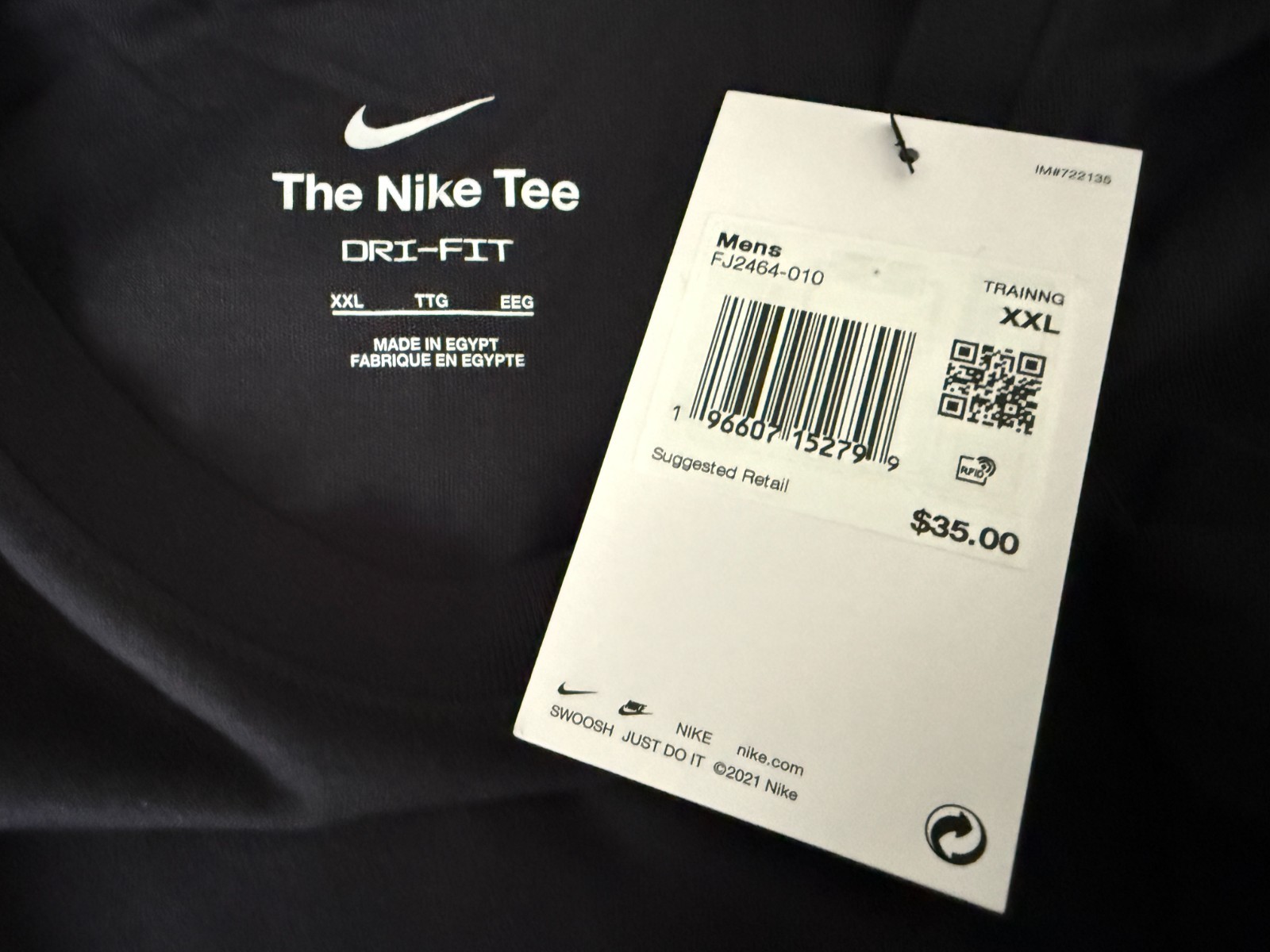 Nike Dri-FIT Men&rsquo;s Graphic Swoosh Fitness T-Shirt Black Sz M / L / XL / 2XL