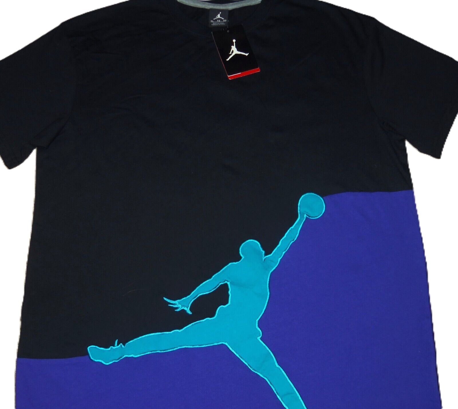 NEW VTG 2011 NIKE AIR JORDAN 5 BLACK GRAPE BIG JUMPMAN LOGO SHIRT (PICK A SIZE)