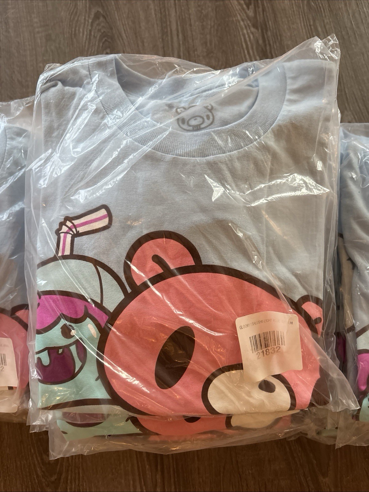Slushii x Gloomy Bear Limited Edition Light Blue T-shirt Anime Expo Brand New