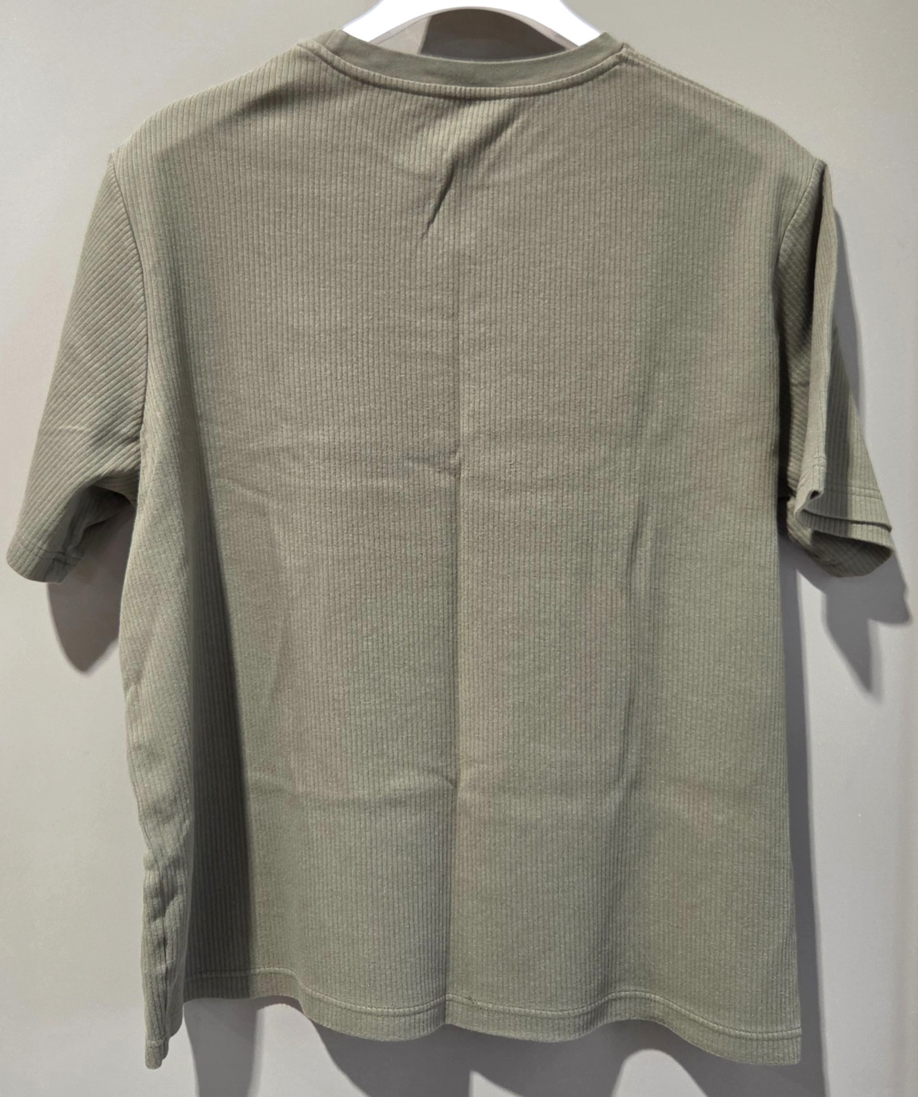 Men&rsquo;s Croft & Barrow Ribbed Tee Size XL Creneck Short Sleeve Green 100% Cotton