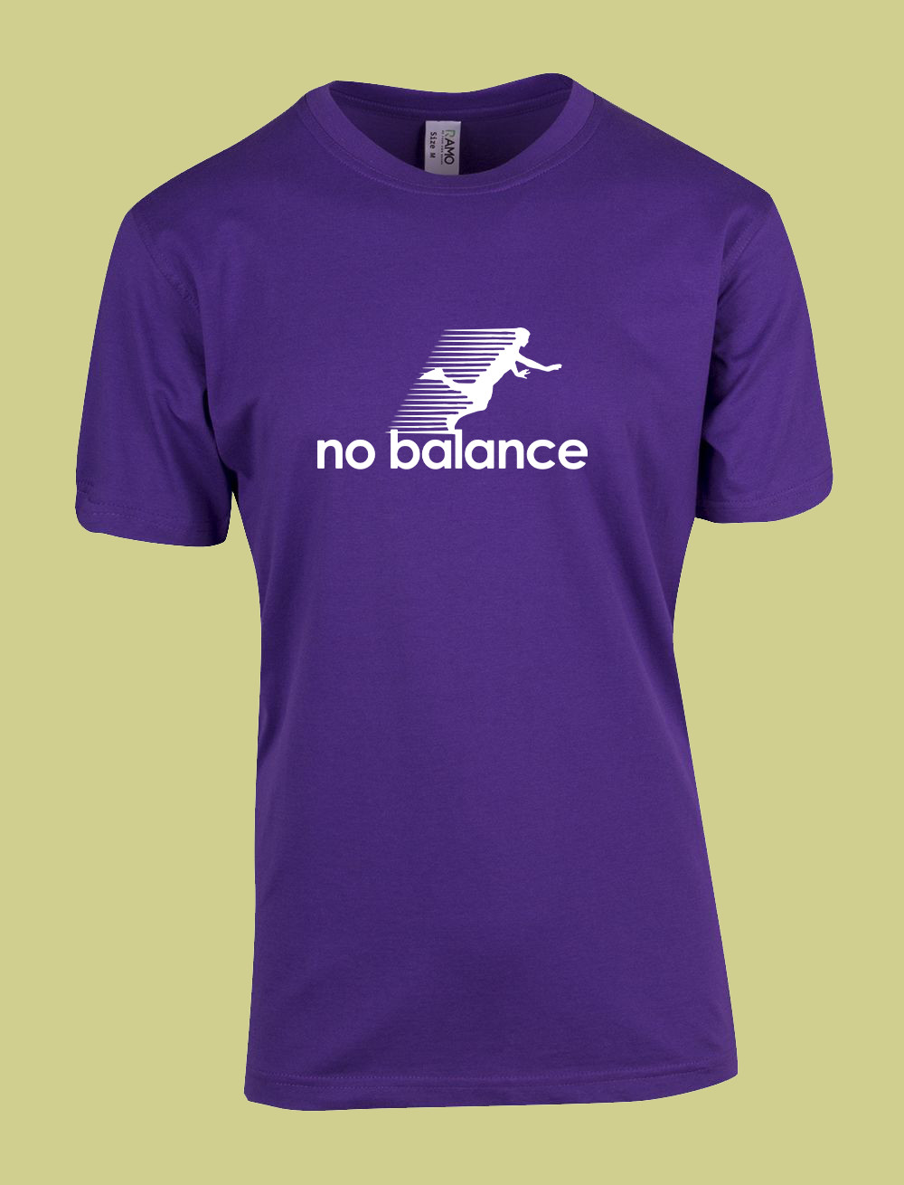 UNISEX MEN WOMENS TEE TSHIRT NO BALANCE FALL OVER RUNING GIFT EXERCISE OUTDOORS