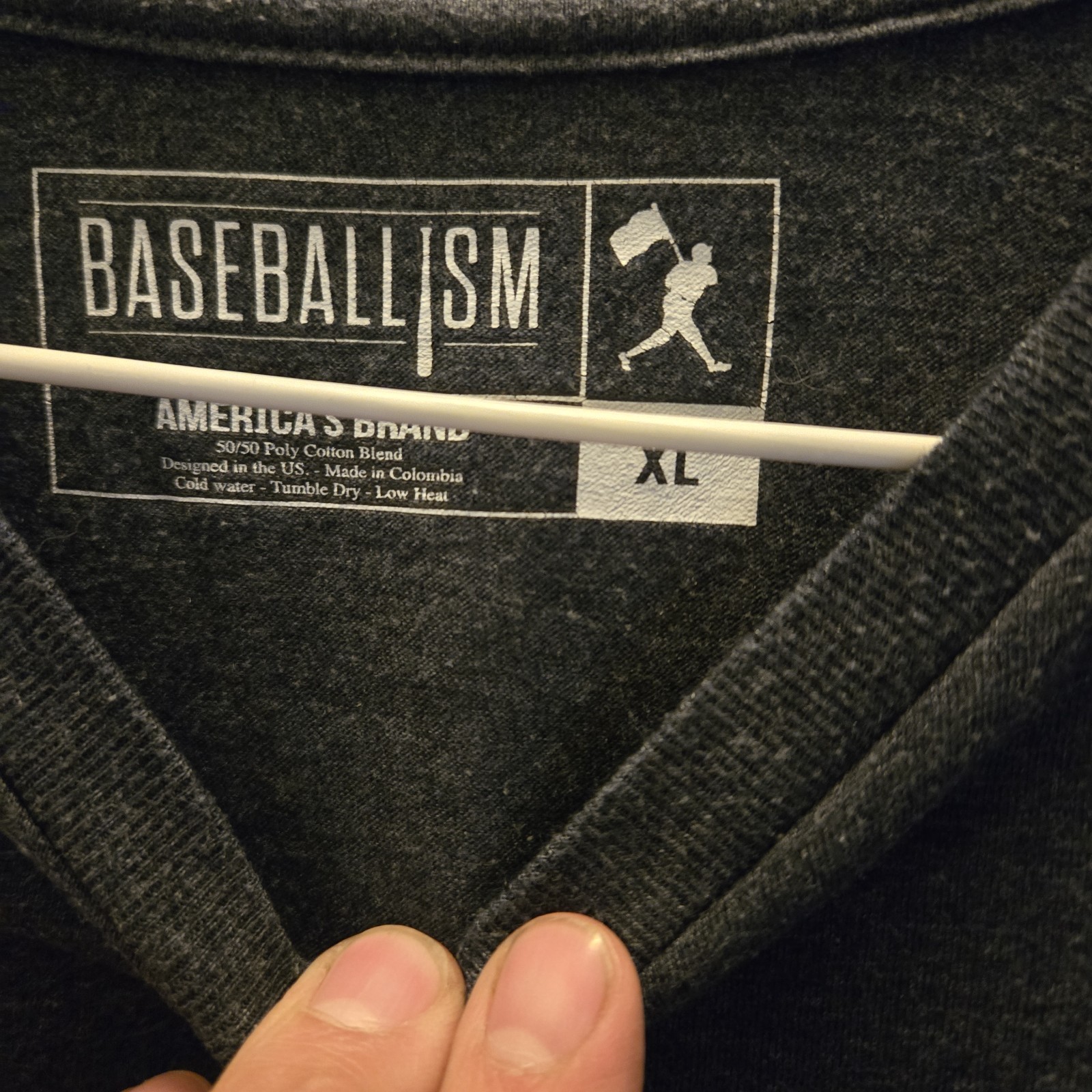 Major League Shirt Mens XL Blue Ricky Vaughn Baseball Logo Retro 80s Baseballism
