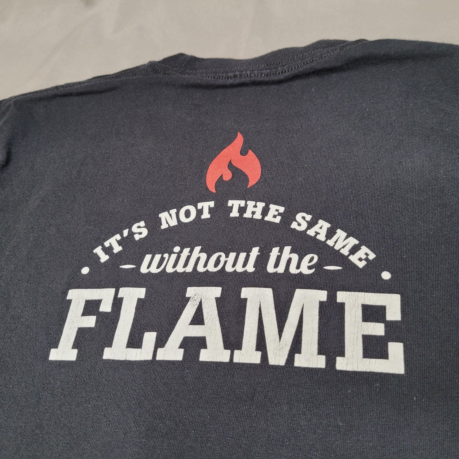 Habit Burger Grill Shirt Mens Small Black It&rsquo;s Not The Same Without The Flame
