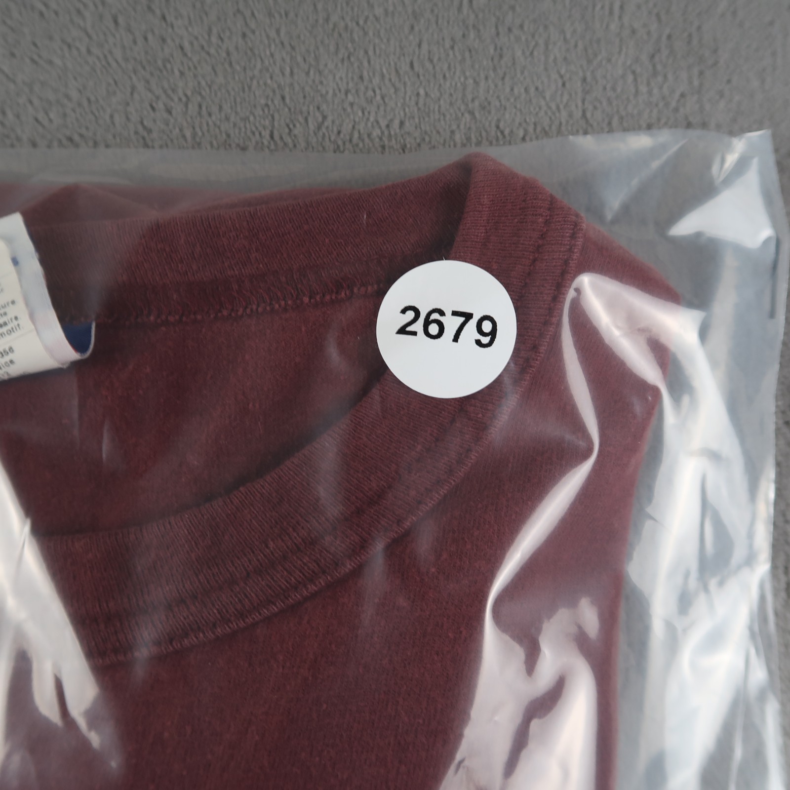Champion Harvard Collegiate L Large Embroidered Burgundy T-Shirt University