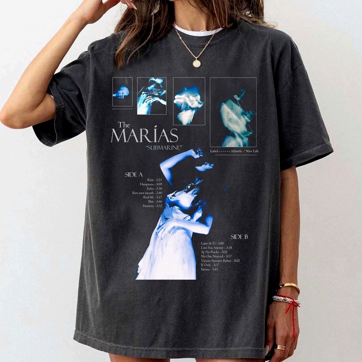 The Marias Tour 2025 the Marias Poster T-Shirt Cotton Unisex S-5XL EM1435