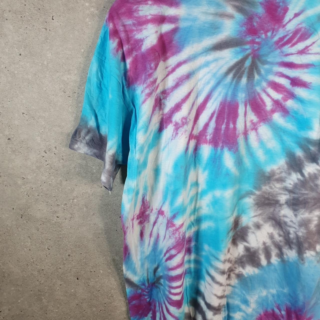 Vintage Hanes Tie Dye USA 90s Single Stitch T Shirt Mens XL Multicoloured