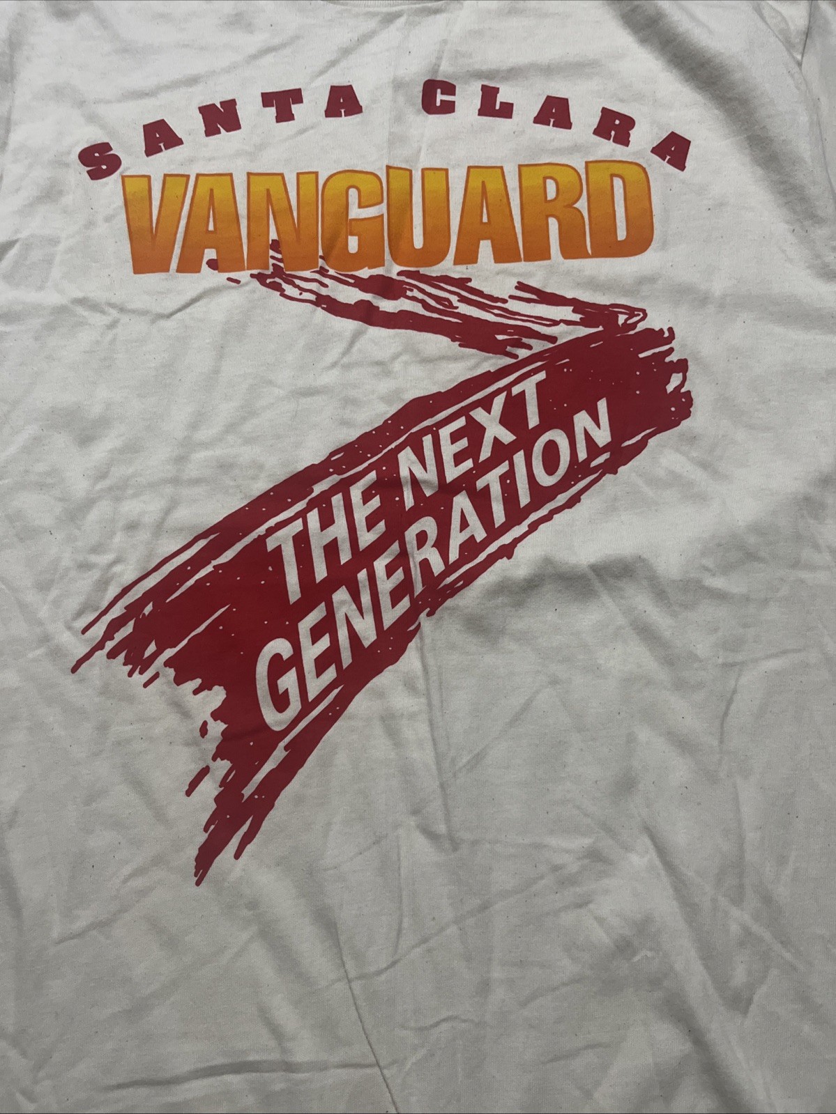 Hanes 1990s Santa Clara Vanguard Next Generation Large Cream Color