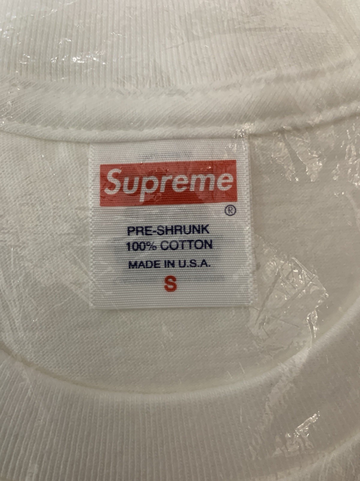 Supreme Crew 96 Tee White&rsquo; (Clip Tee) Size Small SS24 Authentic Brand New Sealed