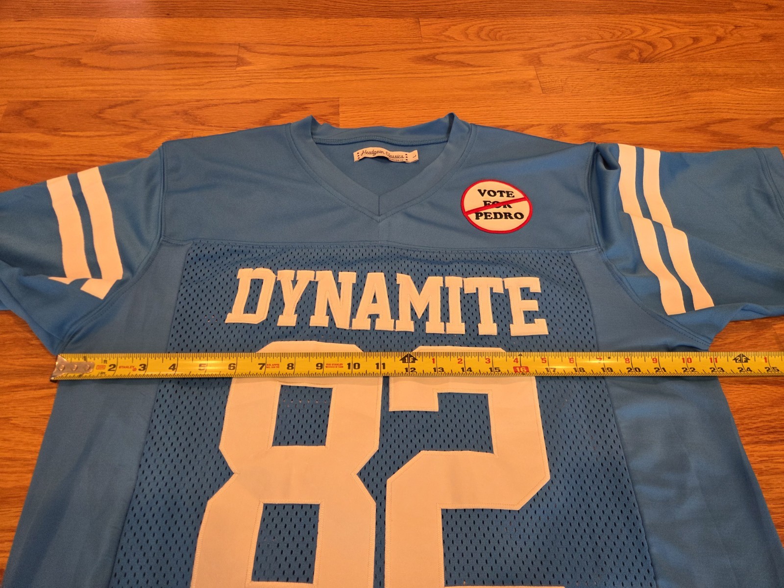 Headgear Classics Napoleon Dynamite Uncle Rico Jersey L 2004 Blue #82 Jon Gries