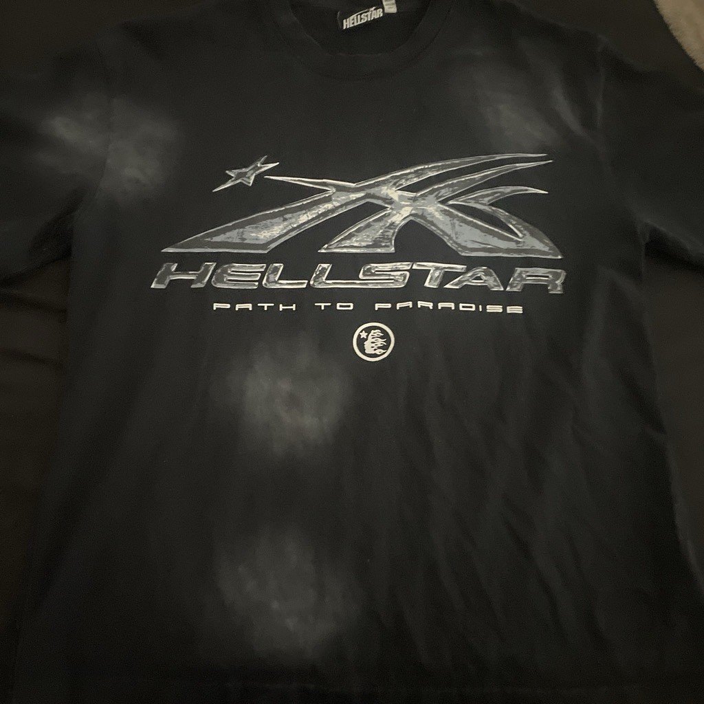 Hellstar Men&rsquo;s T-Shirt Size Small Oversized Fit Short Sleeve Black Graphic