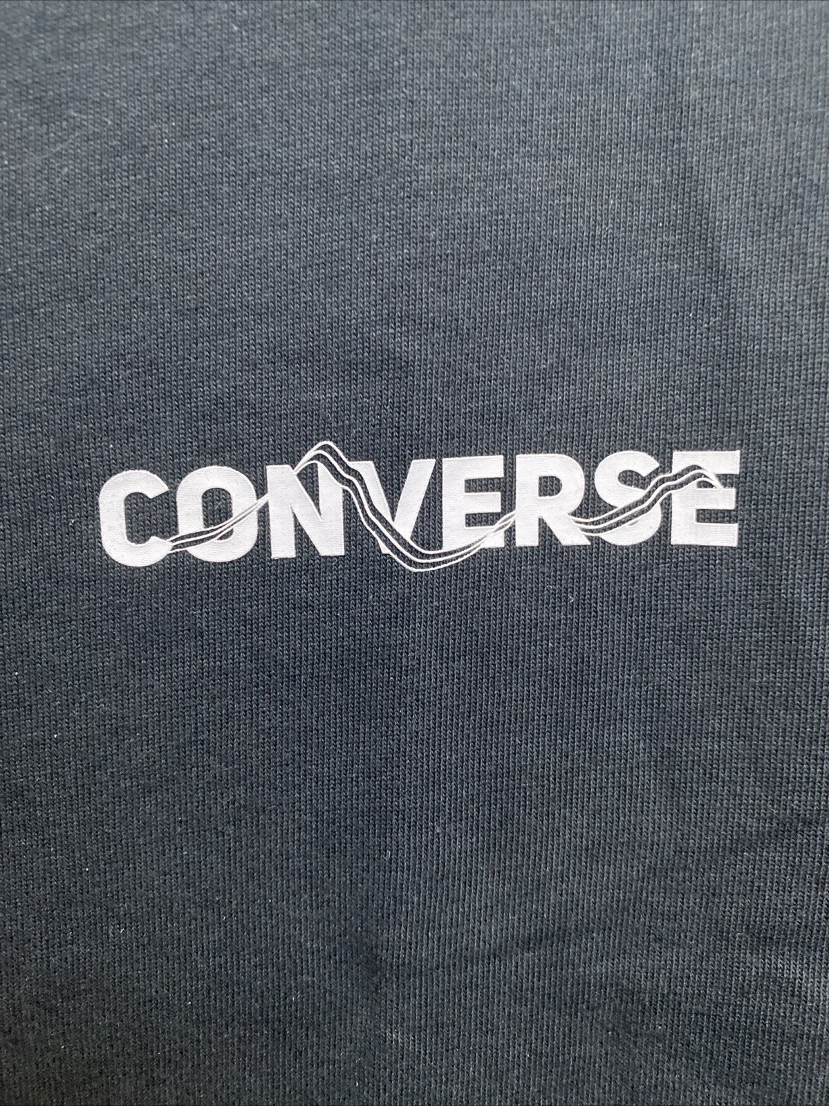 NEW Converse Large Black Crew Neck T-Shirt NWT Logo Tee $35
