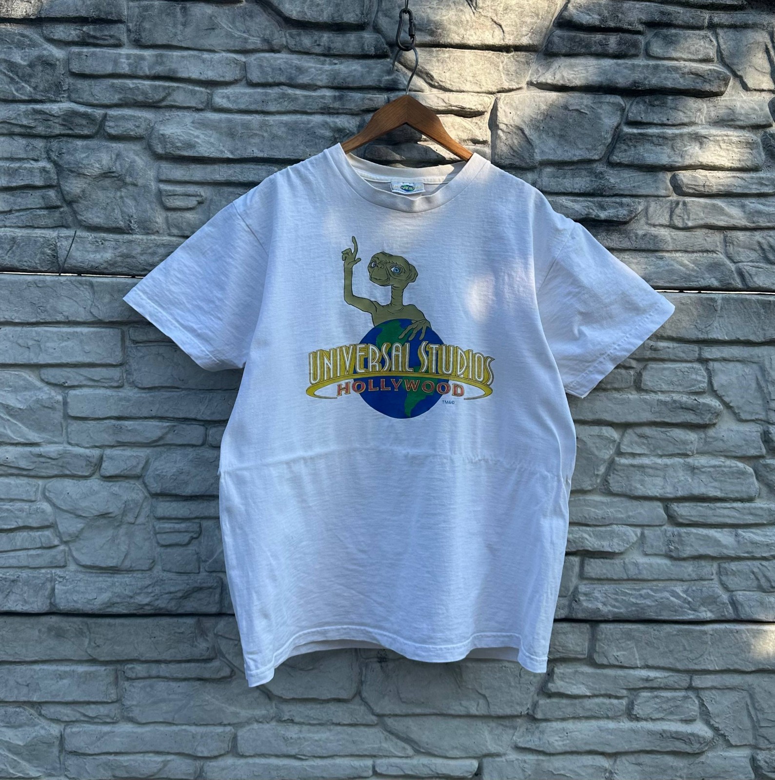 Vintage Universal Studios Hollywood E.T. T Shirt Size L Rare 2000s Movie Tee