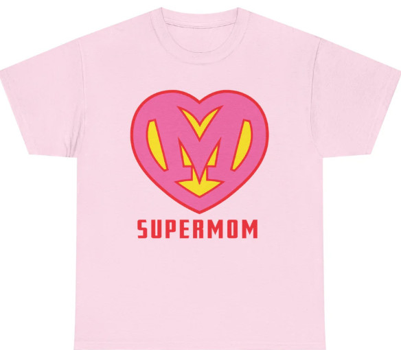 Super Mom &lsquo;S&rsquo; Logo – Custom Heroine Gift, Mother&rsquo;s Day, Choose your Colors
