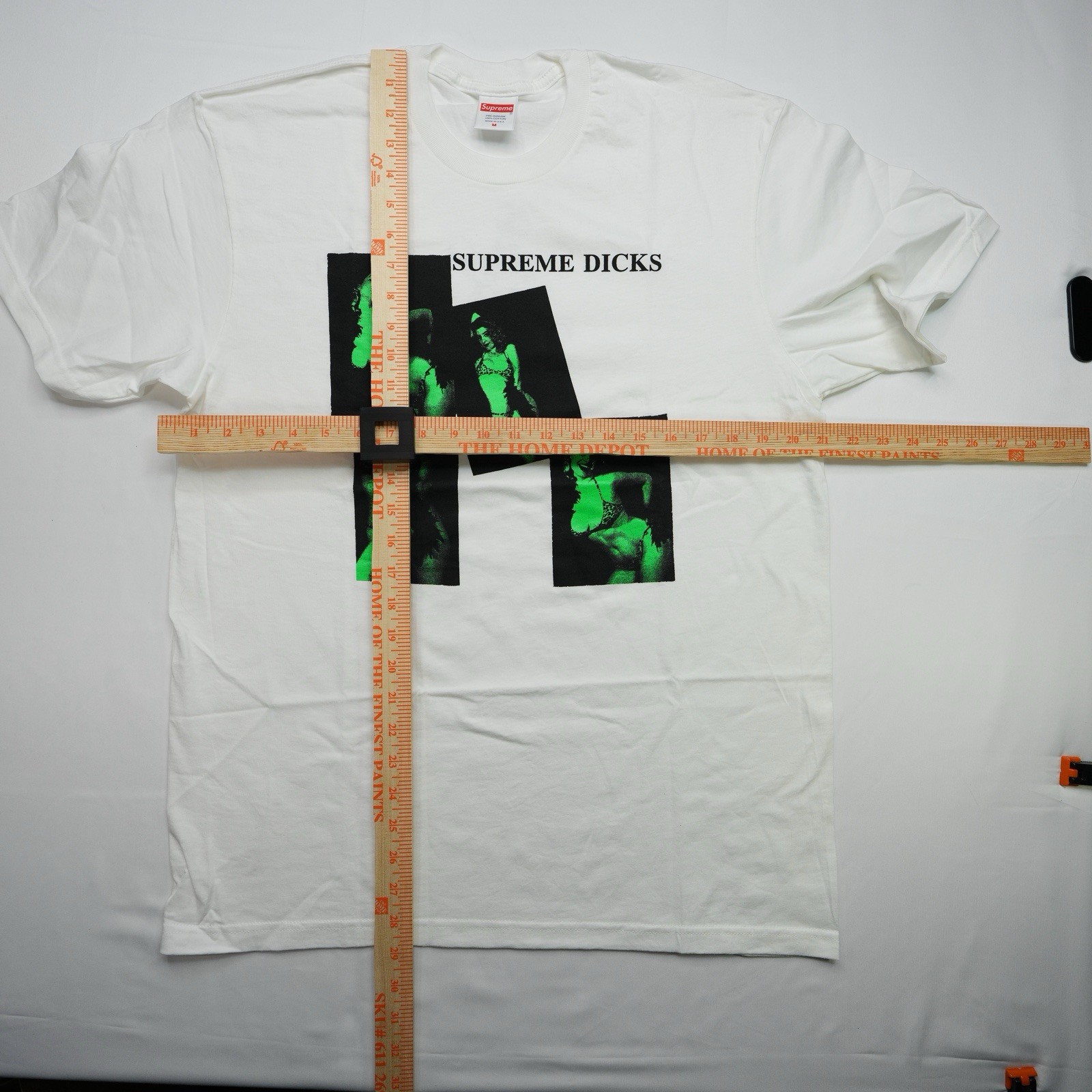 NWT Supreme Dicks Tee White Size Medium FW20 Made in USA 100% Authentic