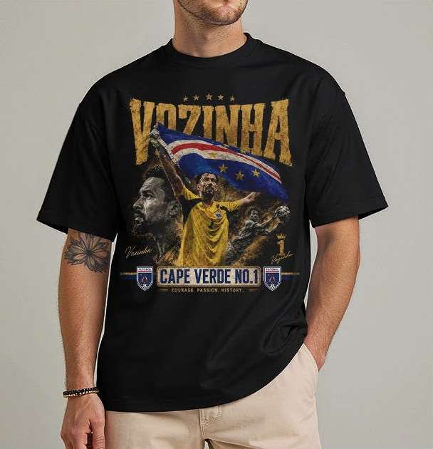 Vozinha 1 Cape Verde Tribute 2026 Soccer Fans Unisex T-Shirt Full Size