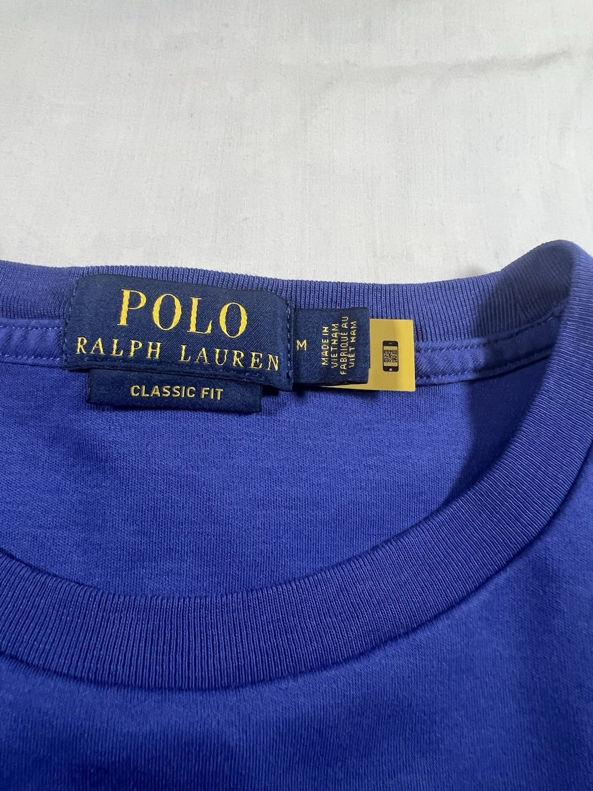 Polo Ralph Lauren Mens M Blue Cotton Short Sleeve Shirt Logo
