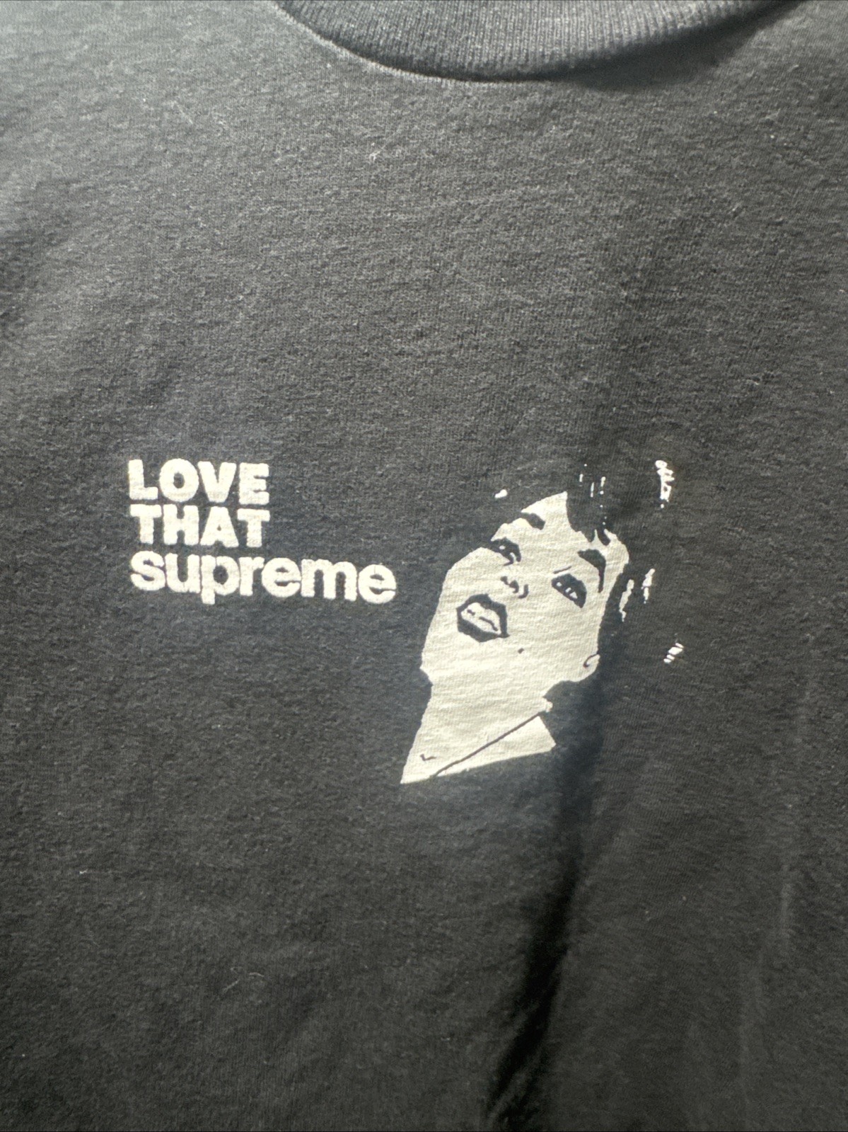 Supreme Love That Tee T-Shirt Size Medium Black SS22 DS 2022 RARE