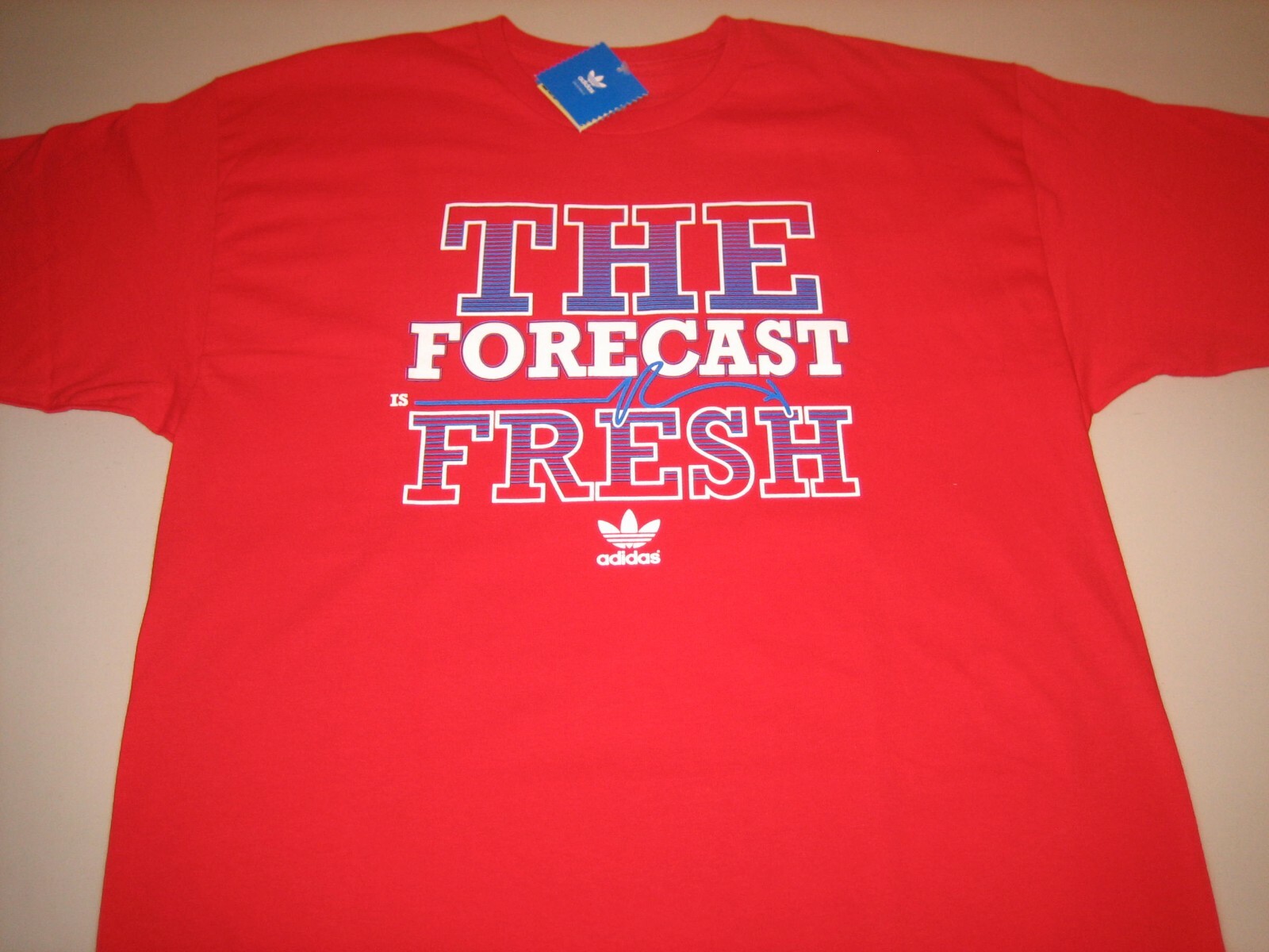 Adidas Originals “The Forecast Is Fresh” T-Shirt Red Men&rsquo;s XL 2XL BNWT
