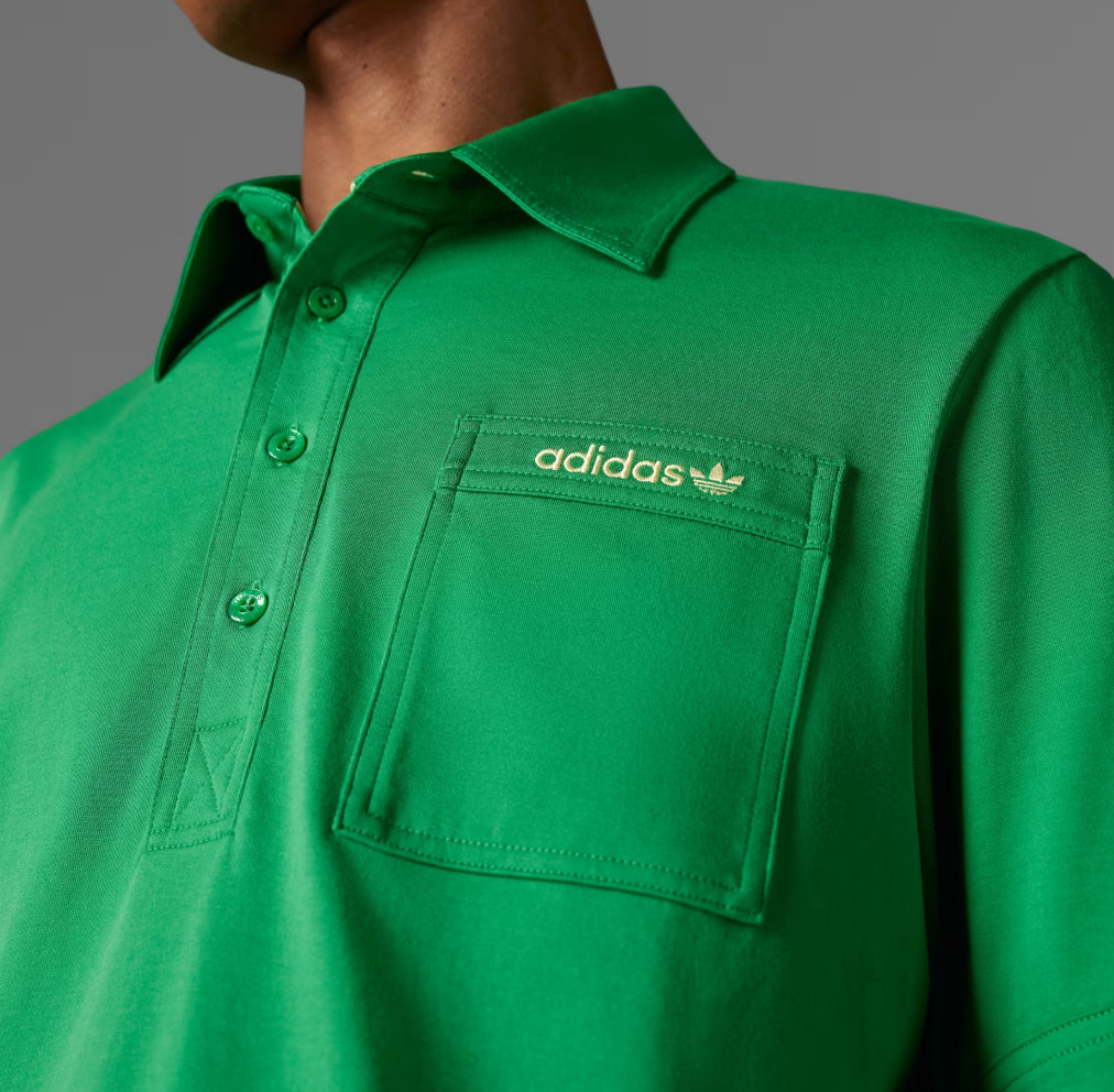 NEW MENS ADIDAS ORIGINALS TREFOIL ARCHIVE POLO POCKET SHIRT ~SIZE LARGE #JF5002