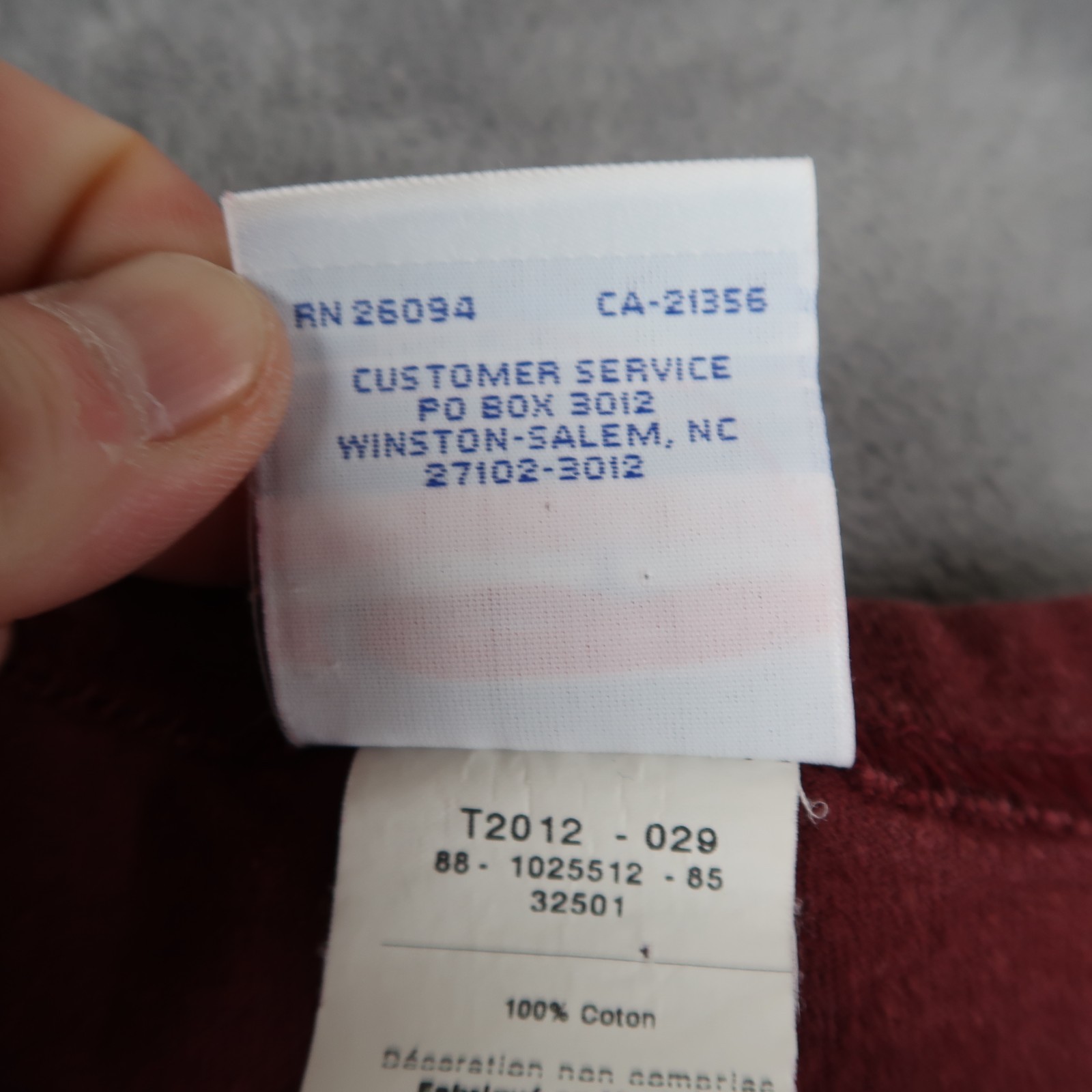 Champion Harvard Collegiate L Large Embroidered Burgundy T-Shirt University