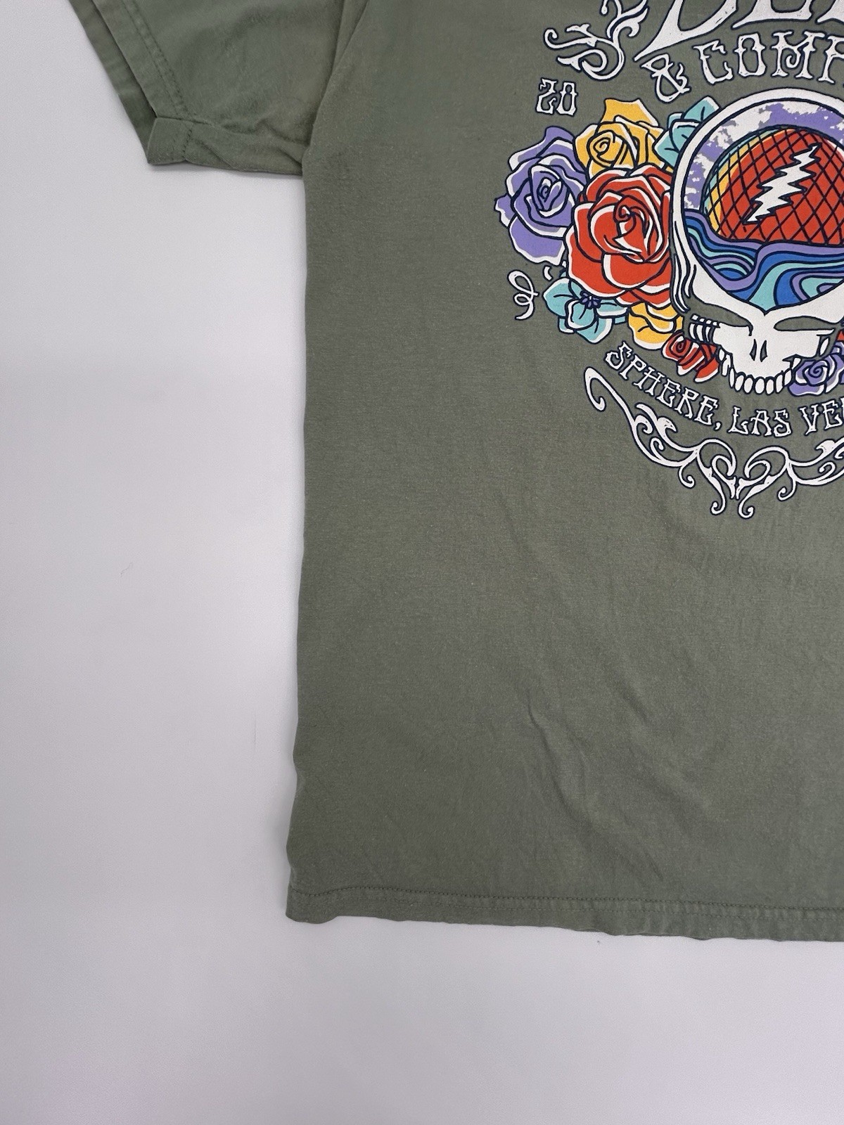 Dead and Company 2024 Sphere Las Vegas Shirt Large Sage Steal Your Face Tee