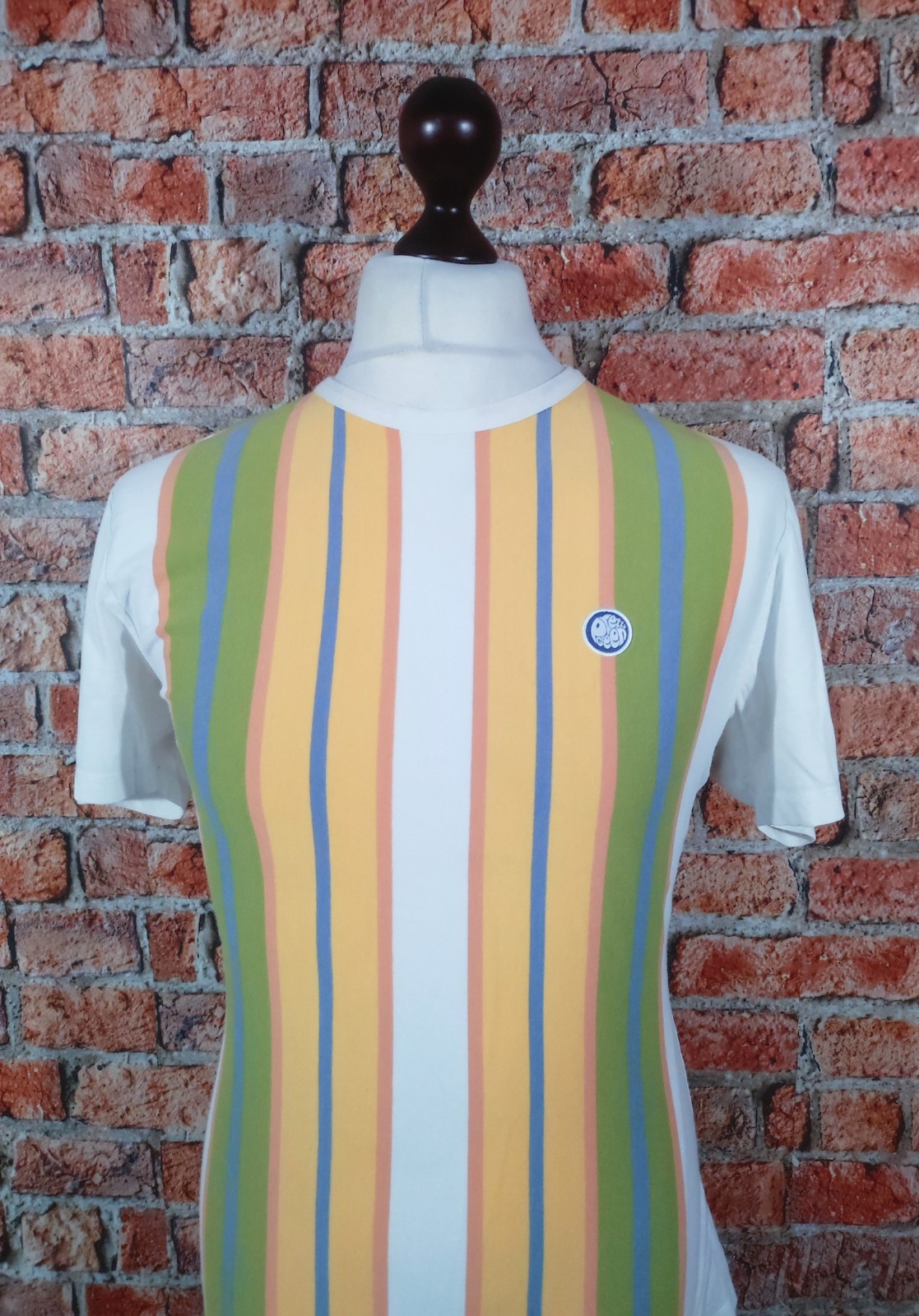 Pretty Green Striped T-shirt – L – Multicoloured – Mod Casuals 60s