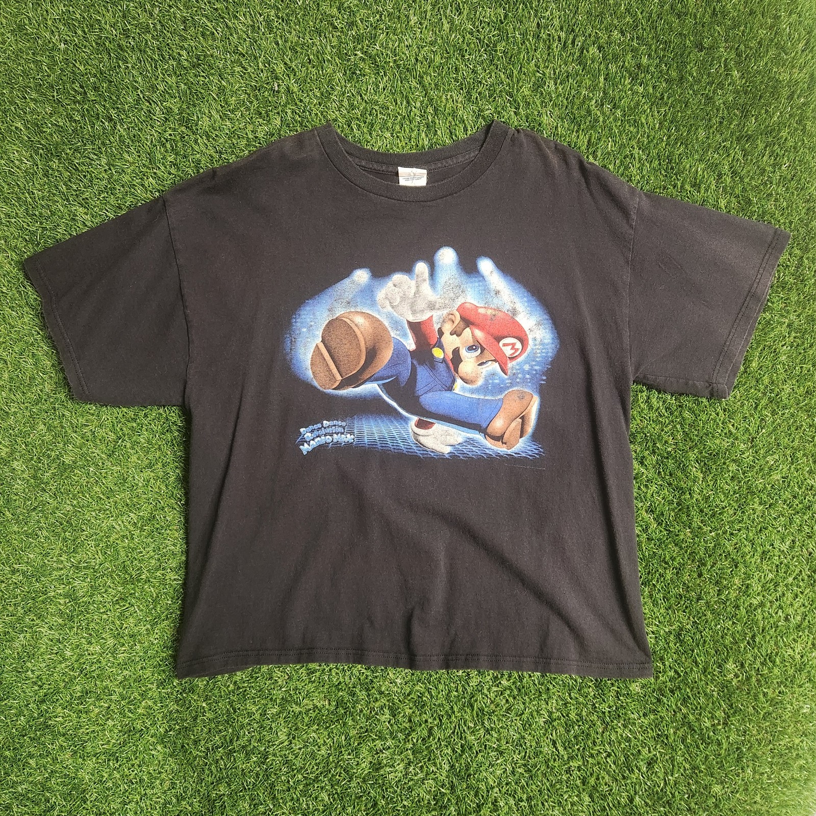 Vintage 07 Dance Dance Revolution Mario Mix Video Game Cover T-Shirt L Deadstock