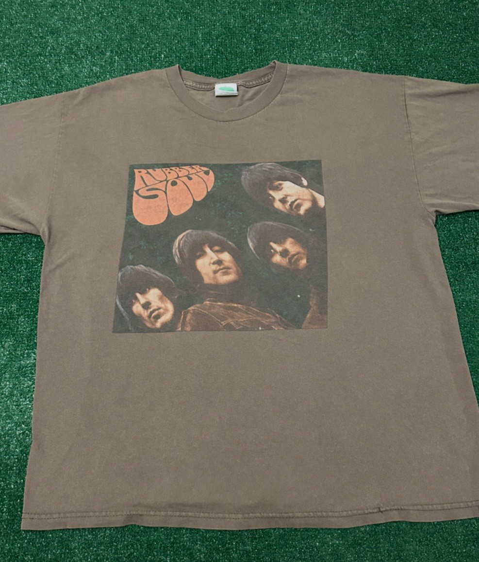 Vintage The Beatles Rubber Soul Album Band Tee Apple 2005 VTG Shirt Mens Size XL