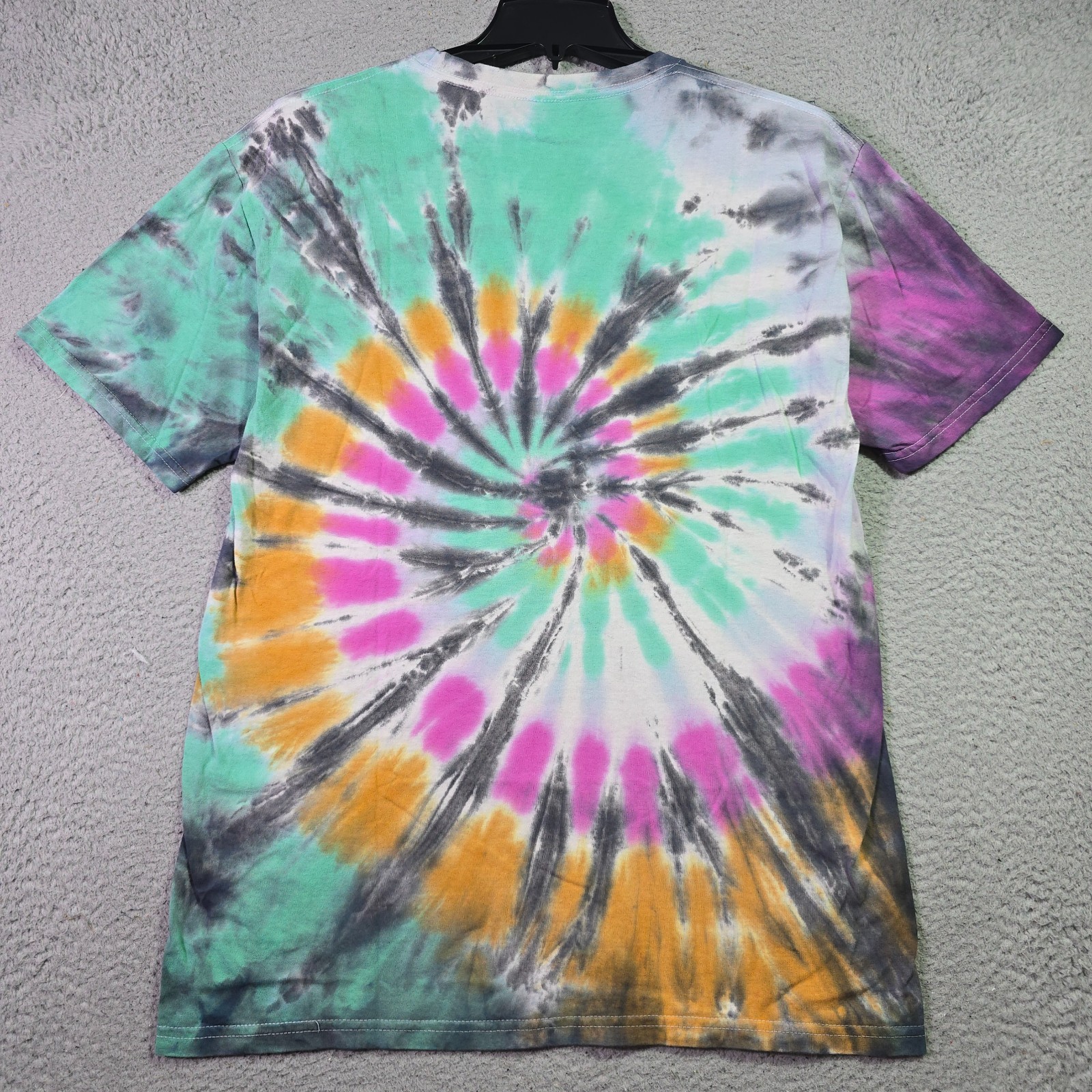 DARE Shirt Tie Dye Mens Large Black Faded Keep Kids Off Drugs Casual Retro NWT