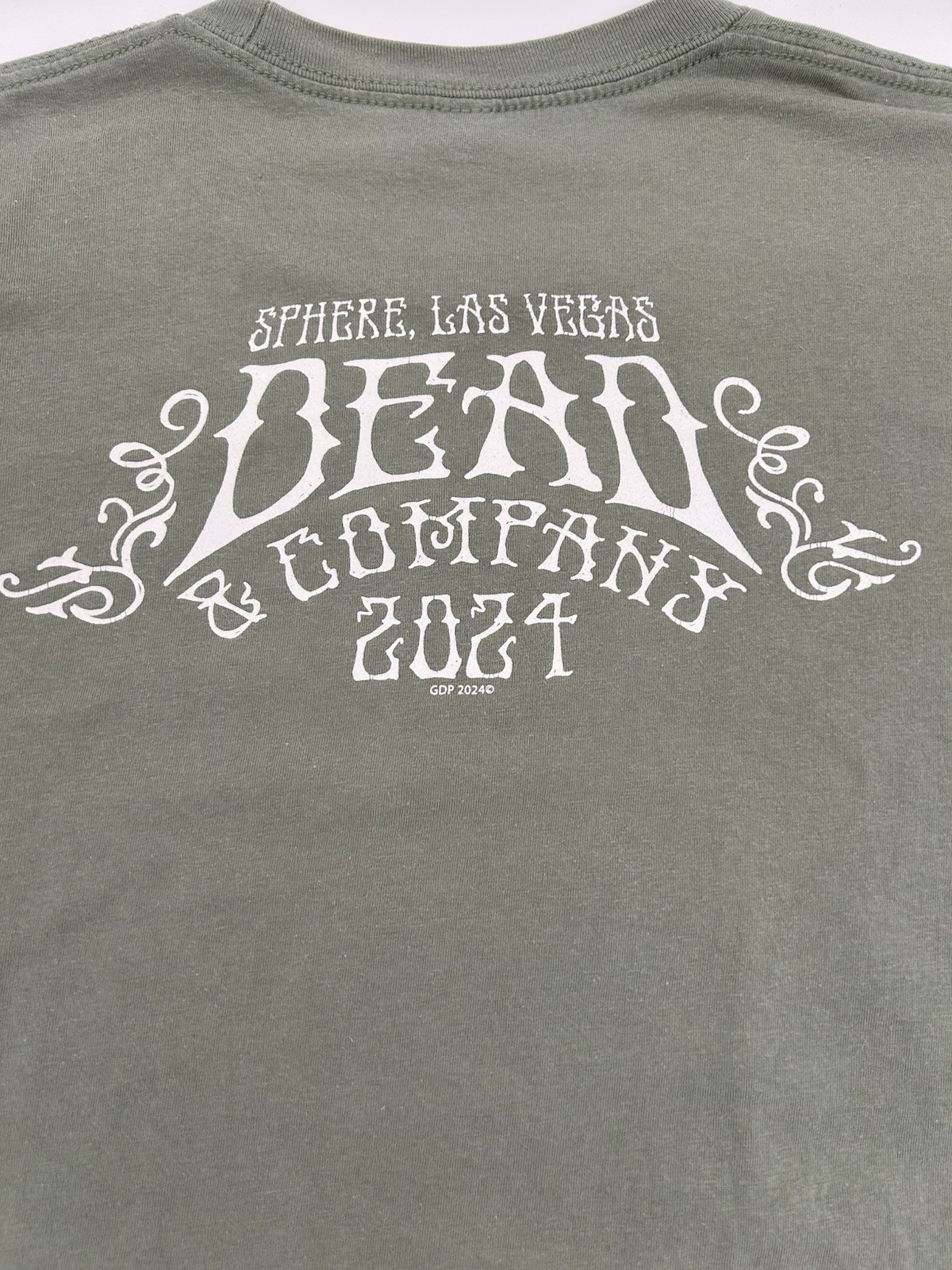Dead and Company 2024 Sphere Las Vegas Shirt Large Sage Steal Your Face Tee