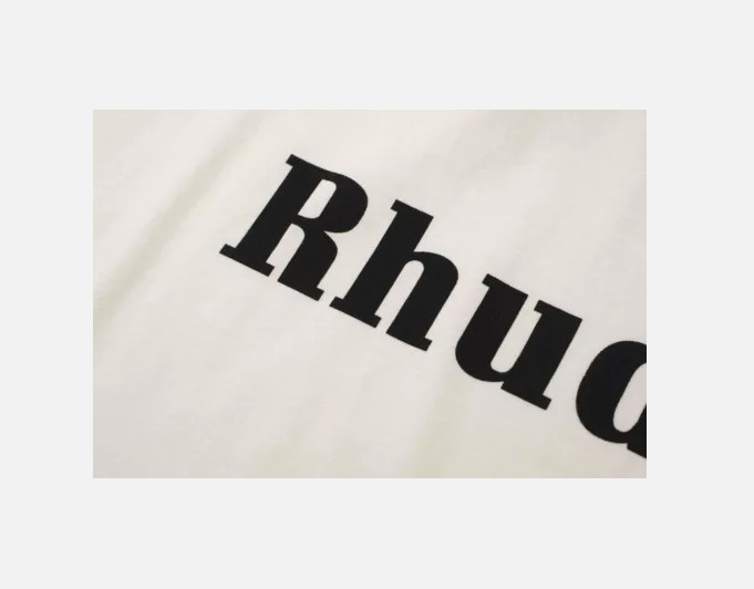 NEW Men Women RHUDE High Quality Loose Leisure Cotton Short Sleeve T-Shirt S-XL