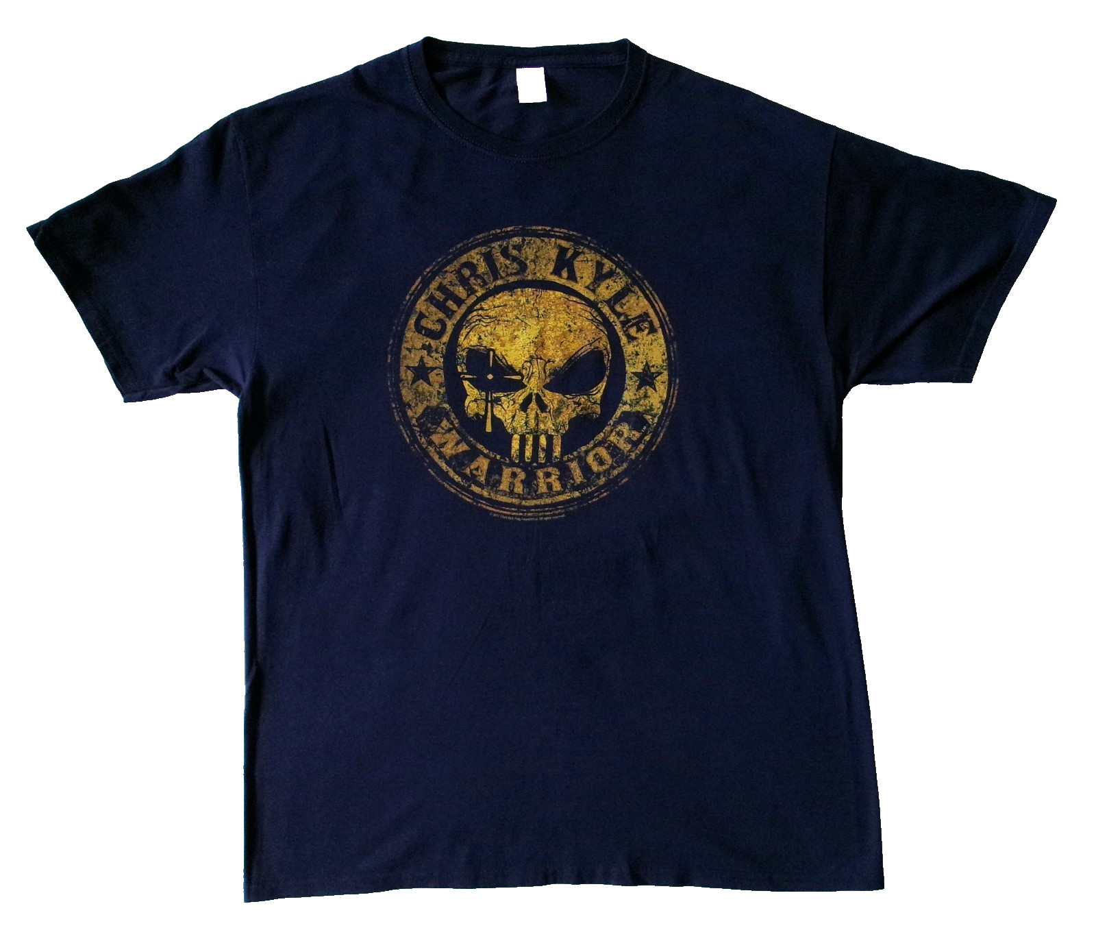 Chris Kyle Warrior Frog Foundation T-Shirt Men&rsquo;s Large Navy Blue Skull Tee