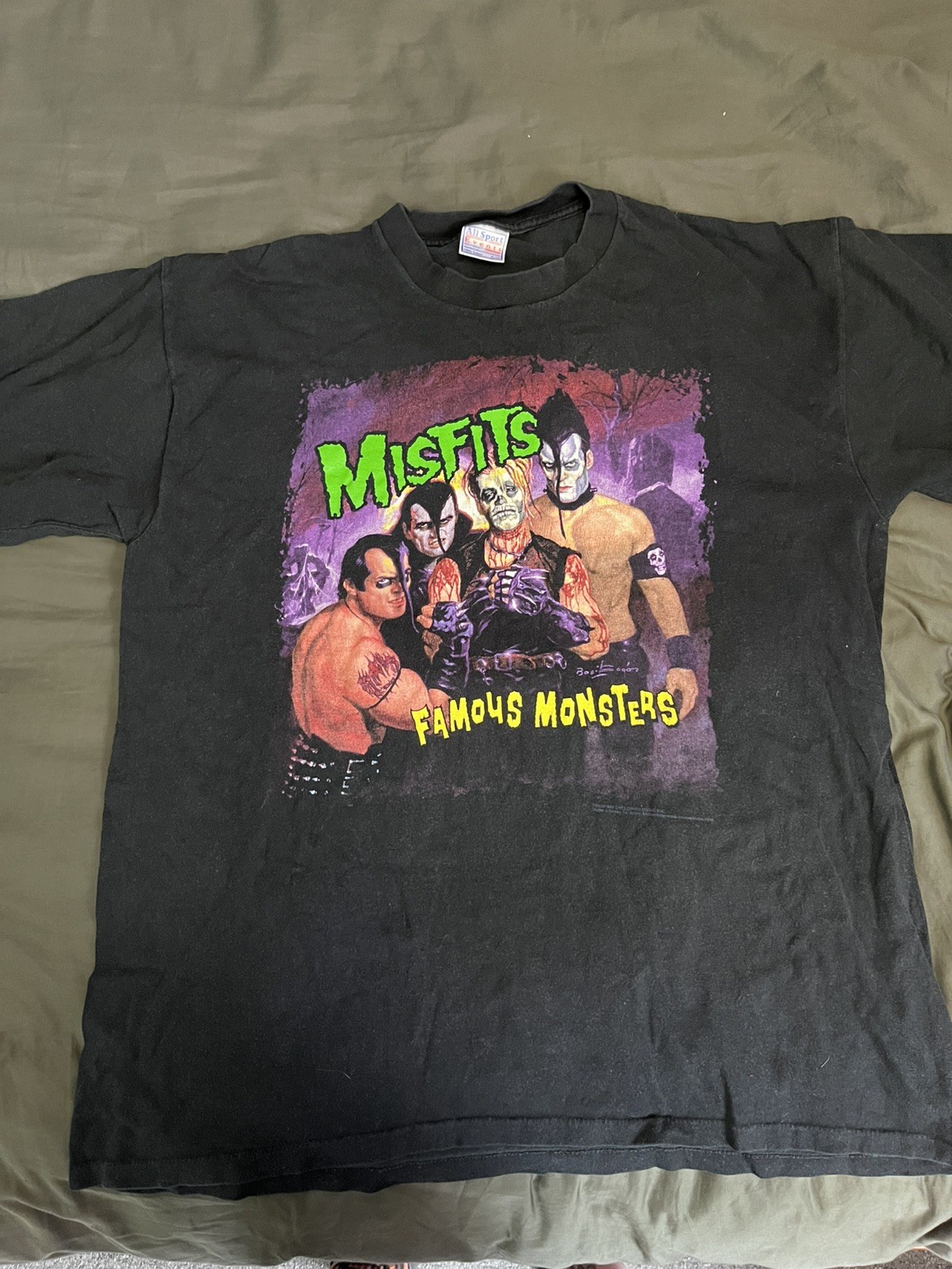 Vintage 1999 Misfits Famous Monsters Tour 1999-2000 Band T-Shirt XL
