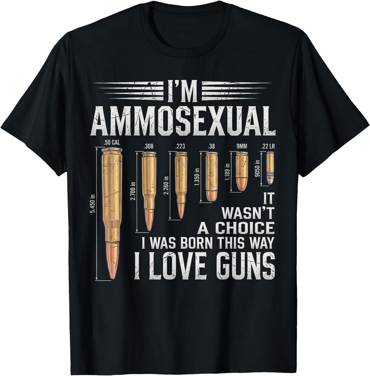 Funny I&rsquo;m Ammosexual Guns Lover Enthusiast Second Amendmen Unisex Cotton T-Shirt