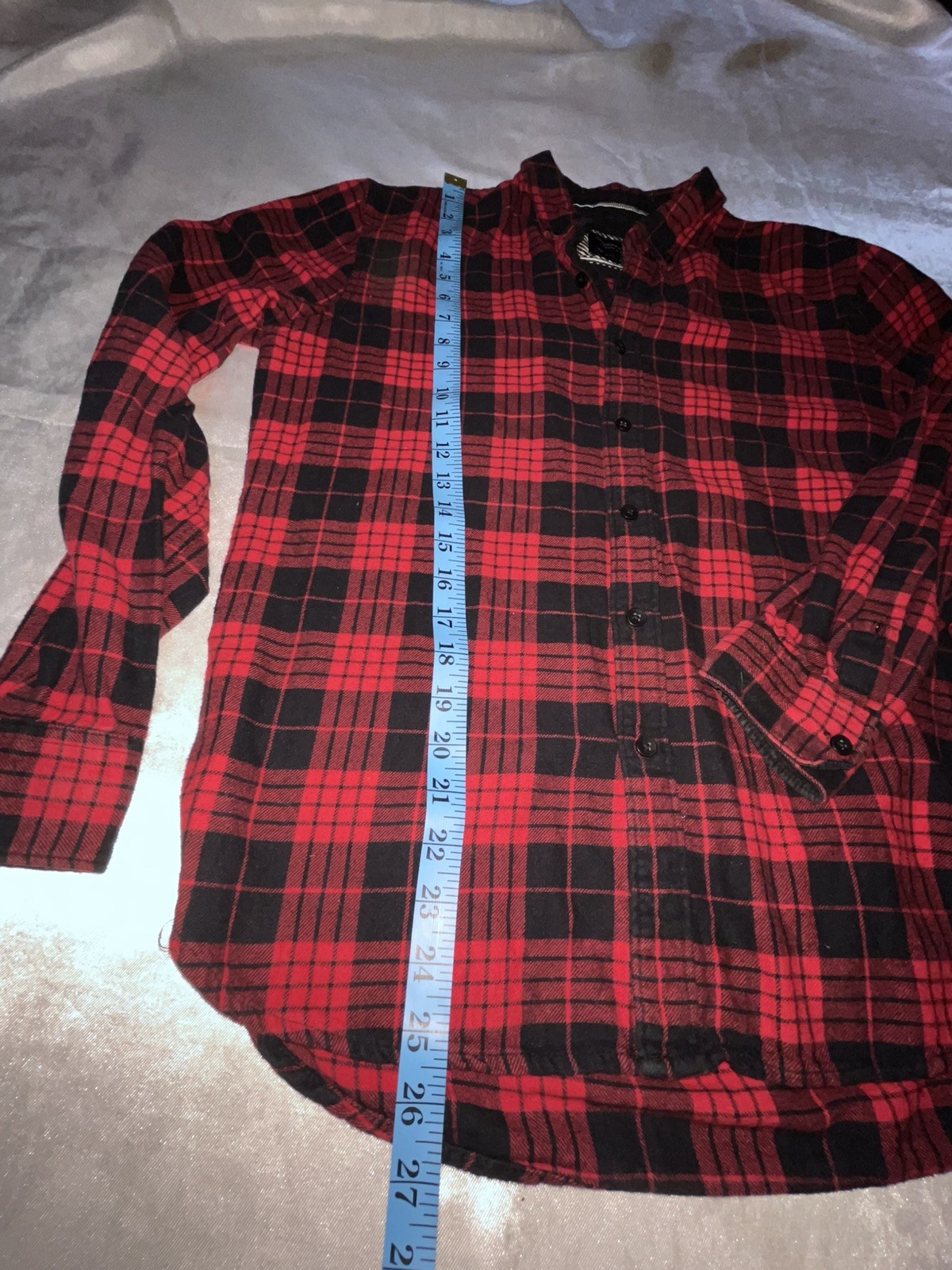 AMERICAN HERITAGE Flannel Shirt, Men&rsquo;s Size M, Pre-owned, 100% Cotton.