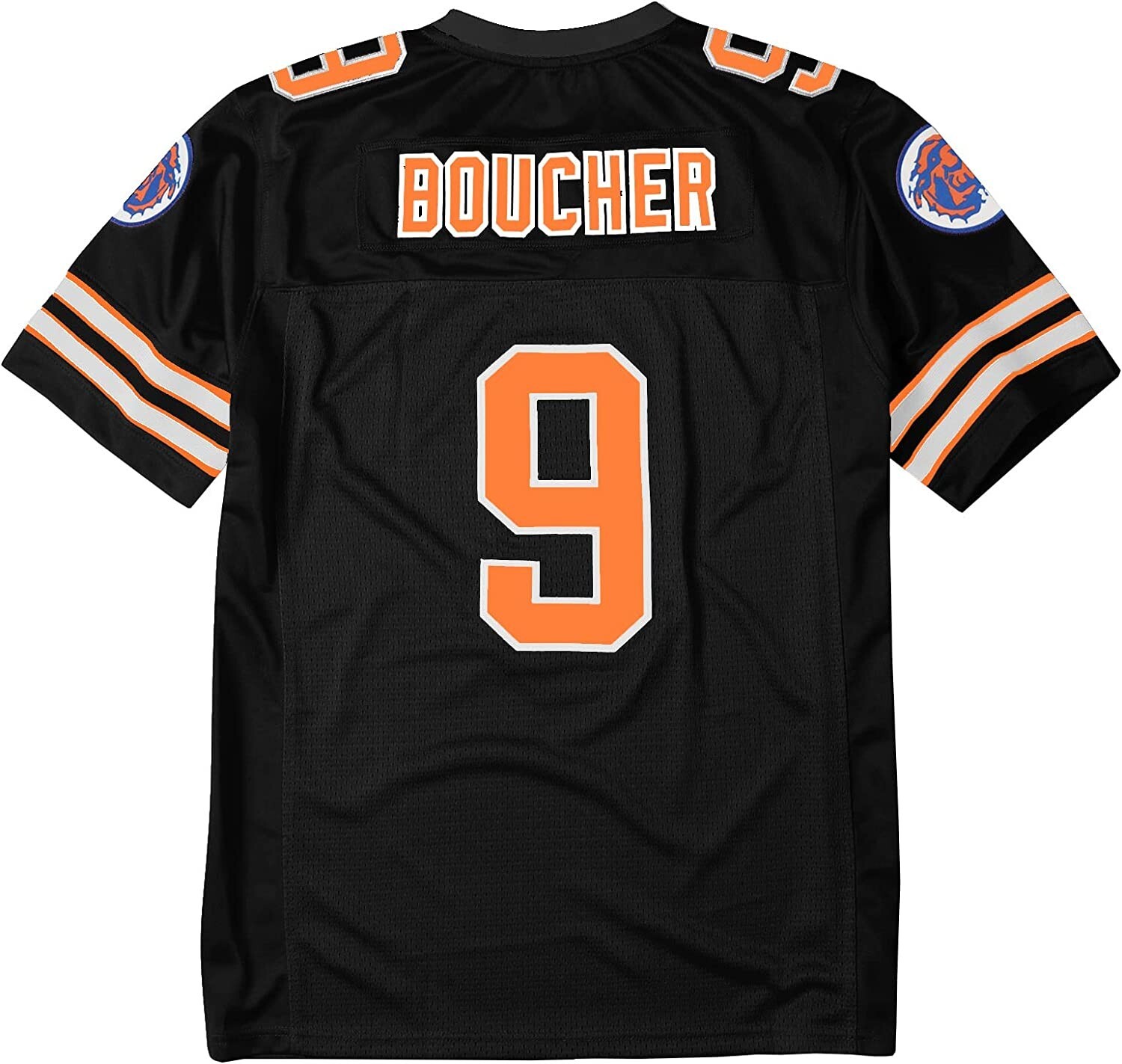 The Waterboy Bobby Boucher #9 Football Jersey Adam Sandler Black Men&rsquo;s LARGE
