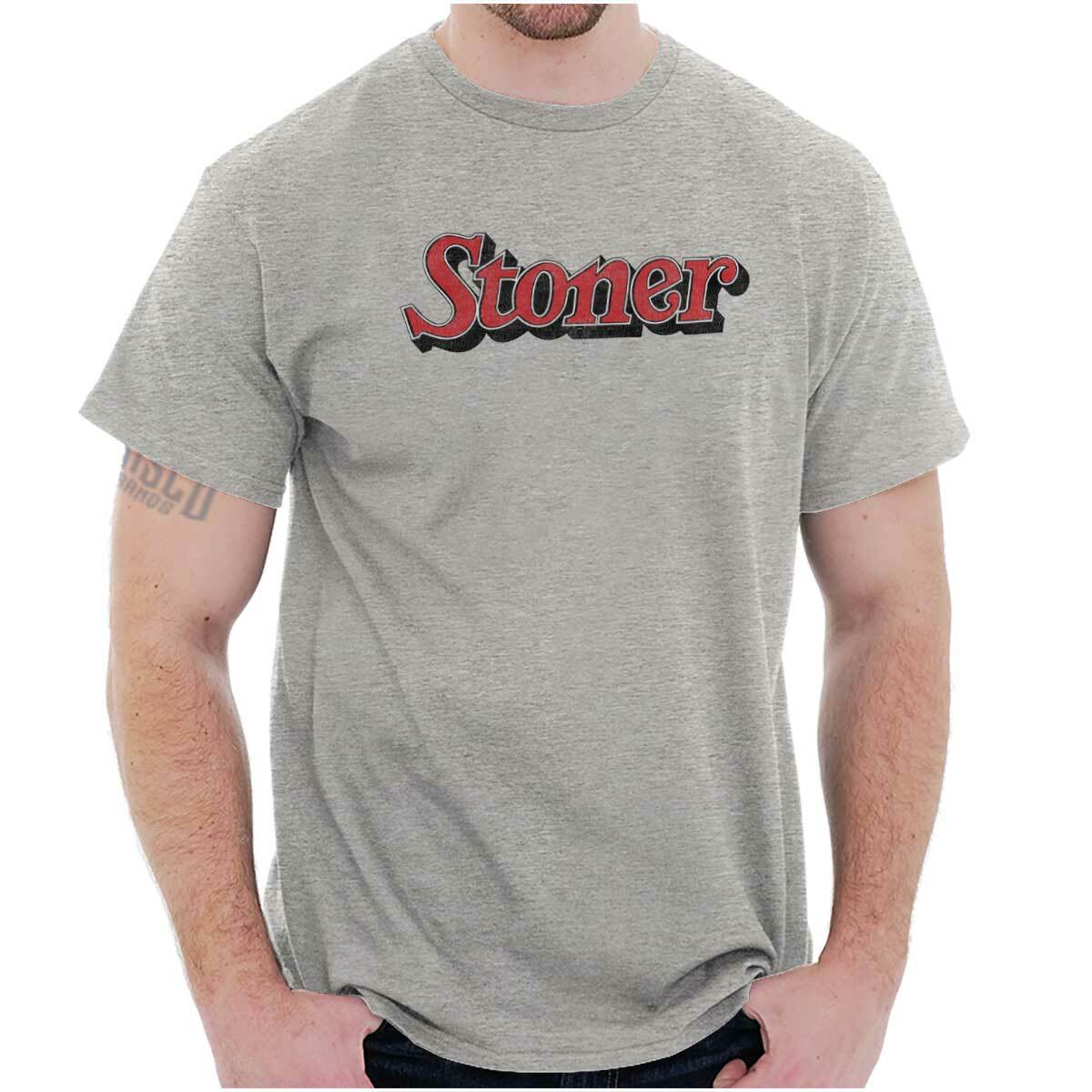 Stoner Smoker Weed Marijuana Pot 420 Gift Womens or Mens Crewneck T Shirt Tee