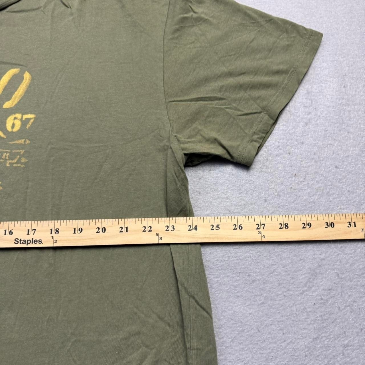90s Polo Ralph Lauren RL67 Graphic T-Shirt Olive Green XL