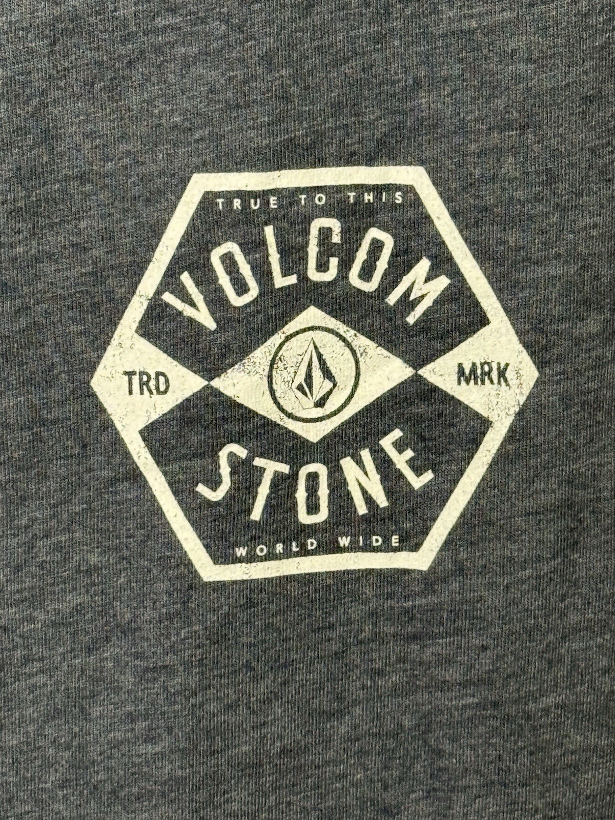 Volcom Stone Men’s NWT Gray Heather Short Sleeve Tee Size Small