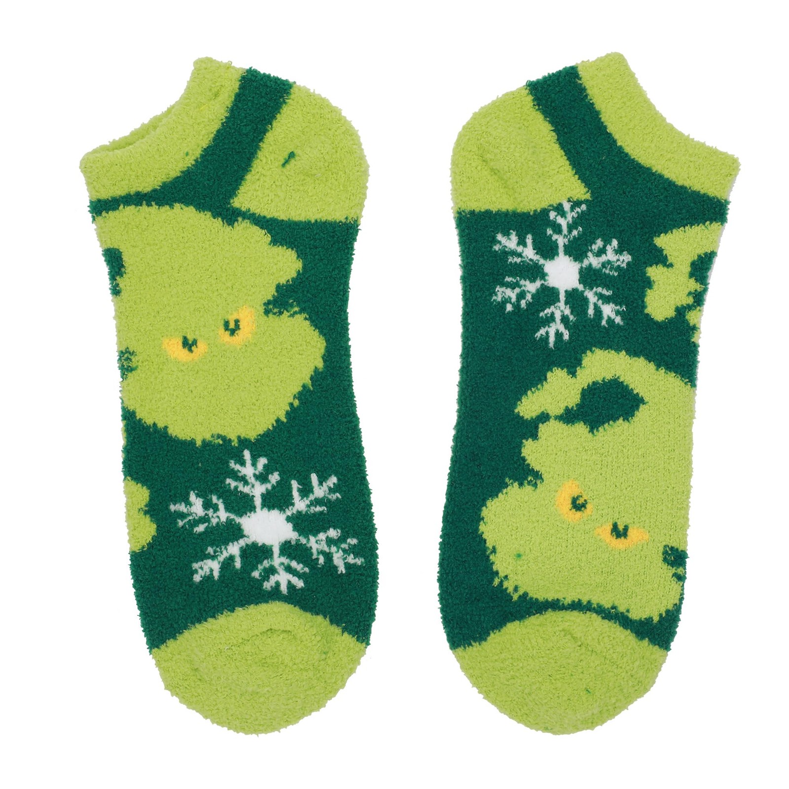 Grinch Chenille Adult Ankle Socks (Pack of 3)