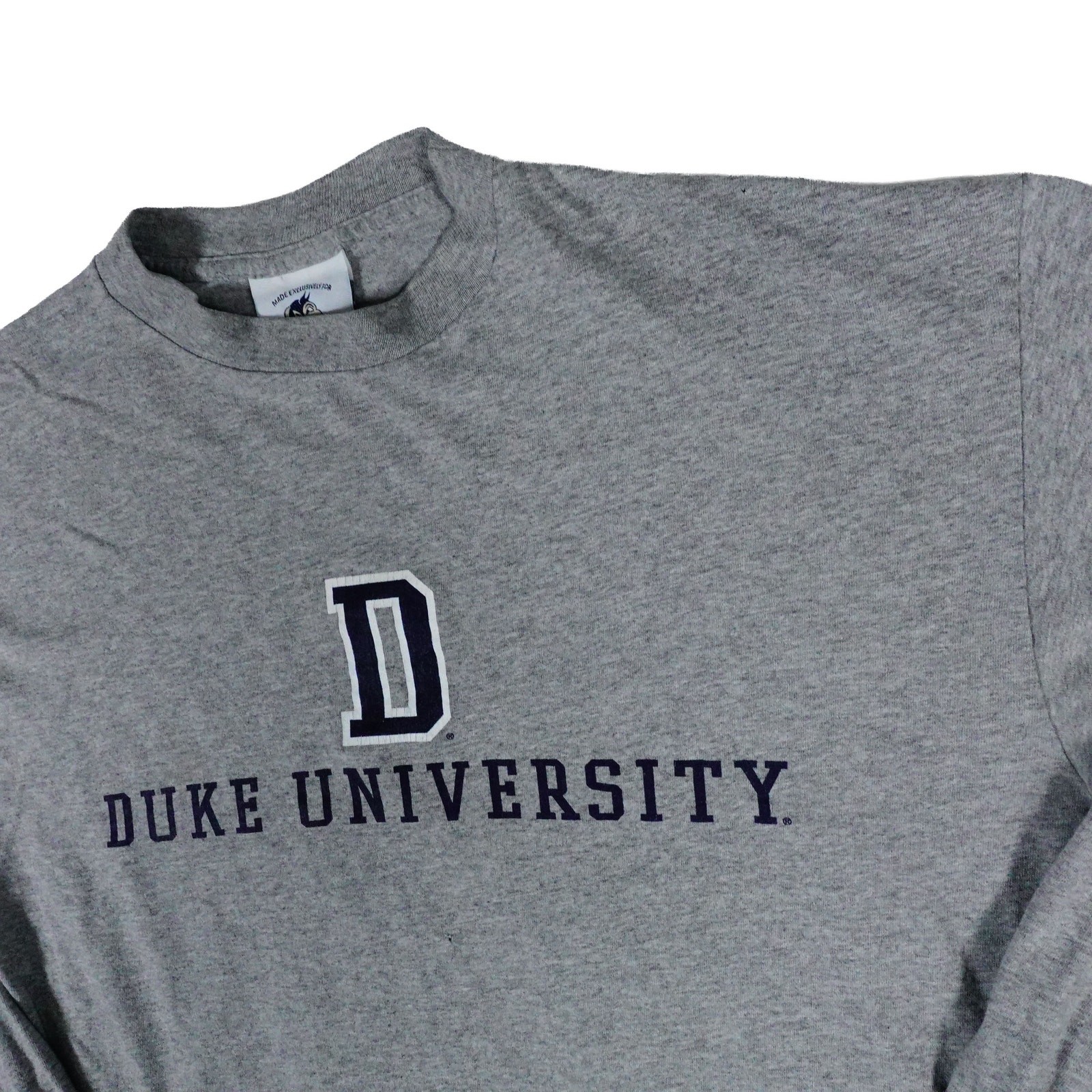 Vintage Duke University Stores Made in USA Cotton Exchange Gray T Shirt Large