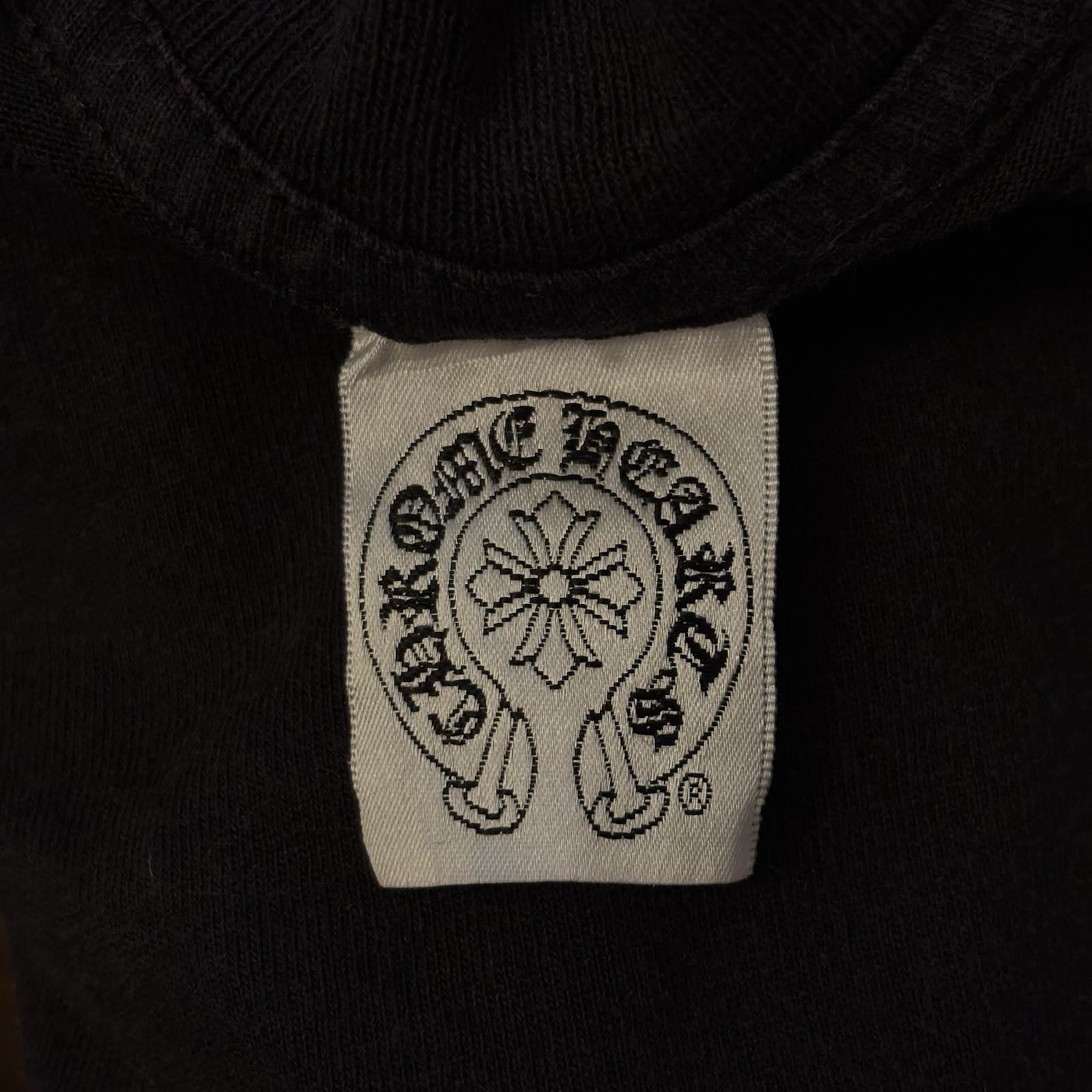 Chrome Hearts Early 2000s Red Horseshoe Scroll Tee Size Small