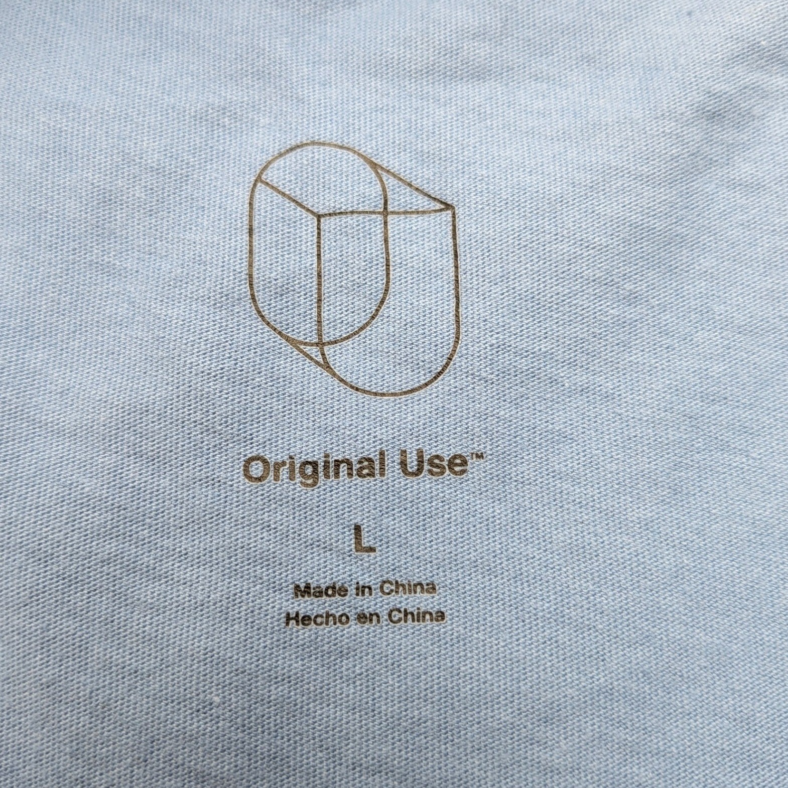 Original Use T Shirt Men Large Blue Ombre Gradient Streetwear Tee Casual