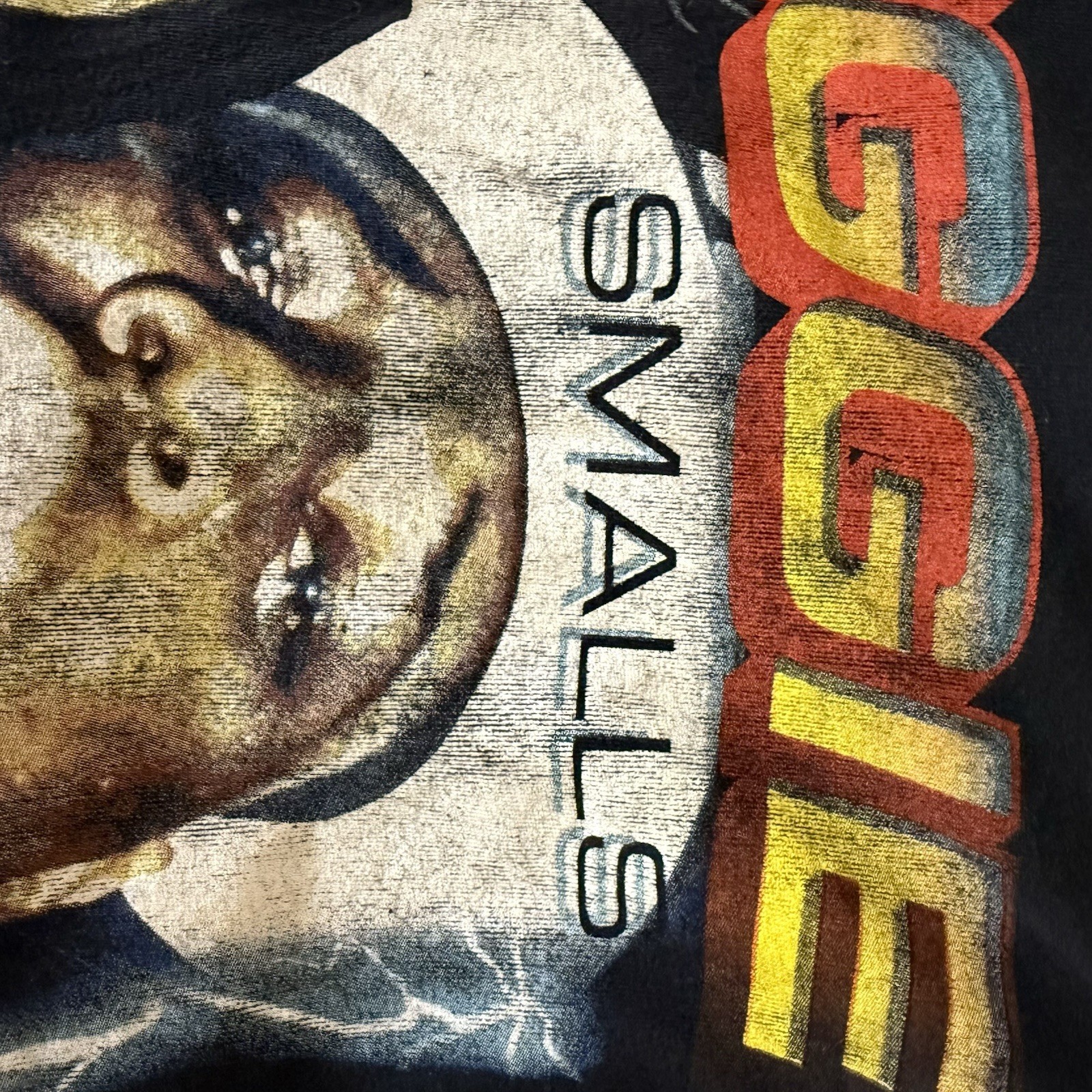 Biggie Smalls Graphic Tee Notorious B.I.G. Cut Off Shirt Size M Rap Hip Hop Icon