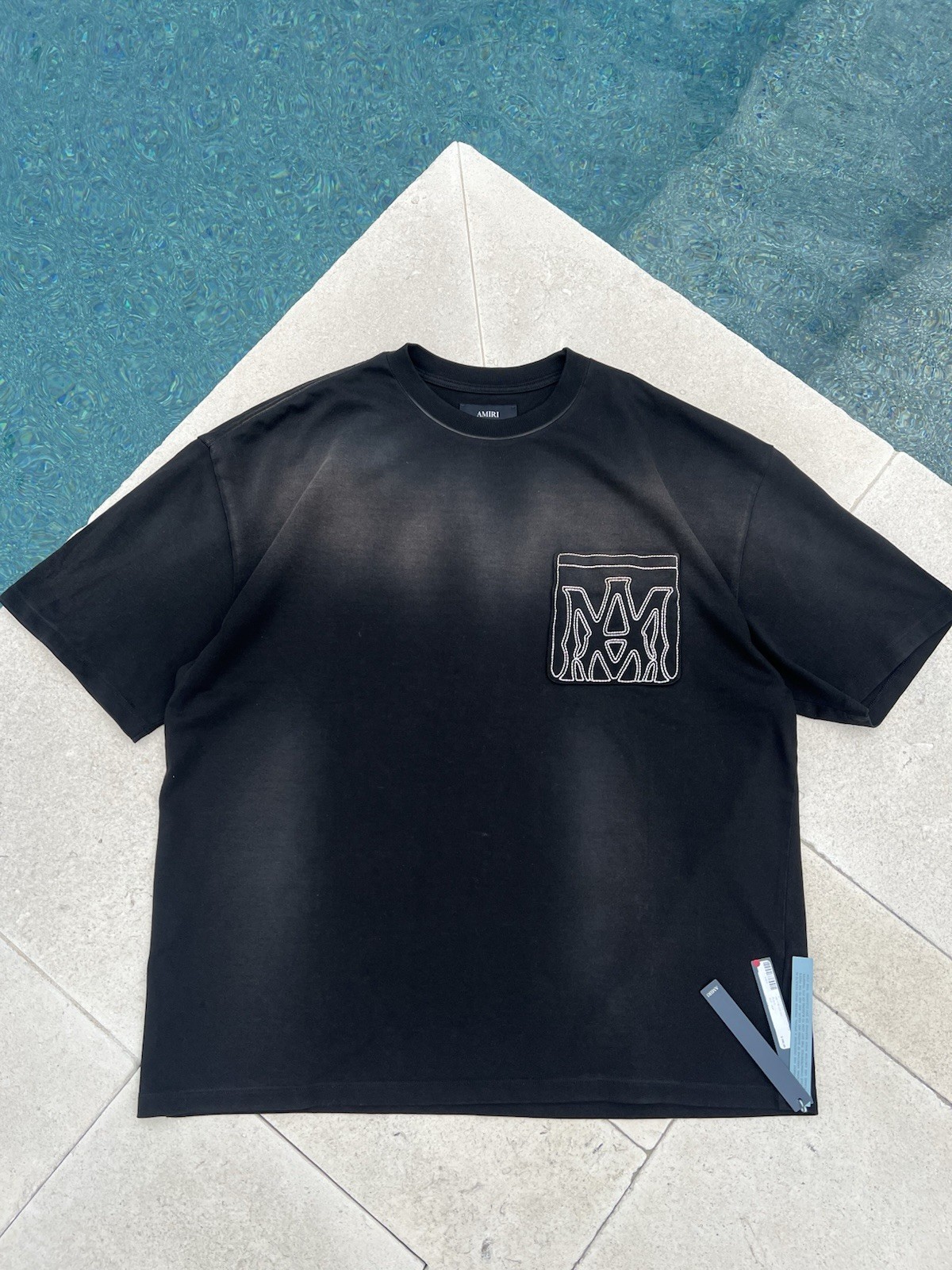 AMIRI MA Outline Oversized Tee Men&rsquo;s Size L Black New NWT $580 MSRP