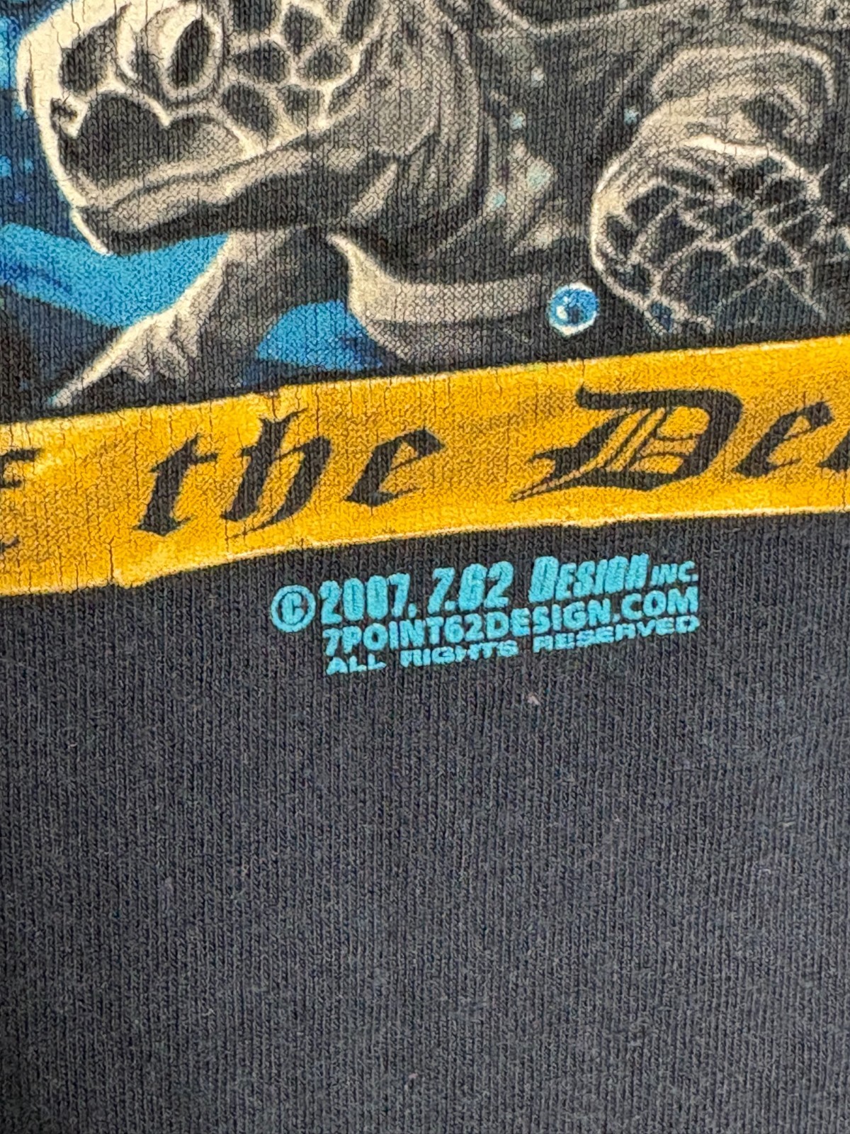 Shellbacks Ancient Order Of The Deep Graphic T-Shirt Mens Blue 2XL 7.62 Design